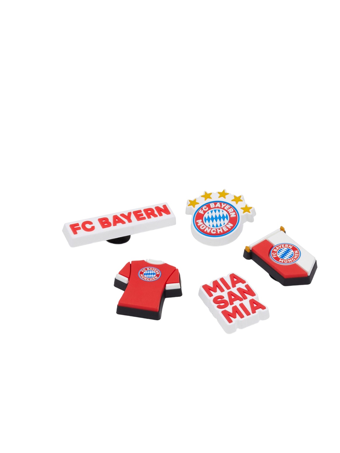 

Crocs 5-Pcs Bayern FC Shoe Charms Jibbitz, Red