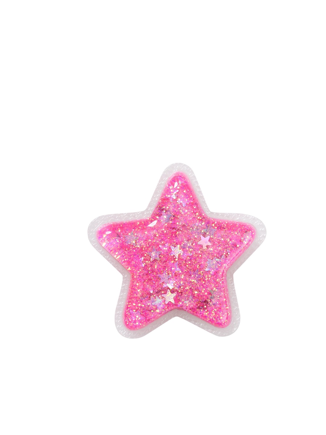 

Crocs Adults-Women Squishy Glitter Star Shoe Charm Jibbitz, Pink