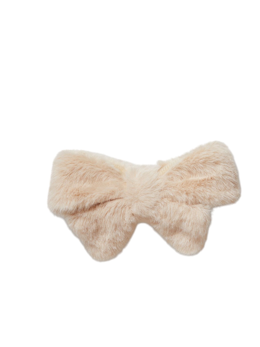 

Crocs Adults-Women Furry Oversized Bow Jibbitz, Beige