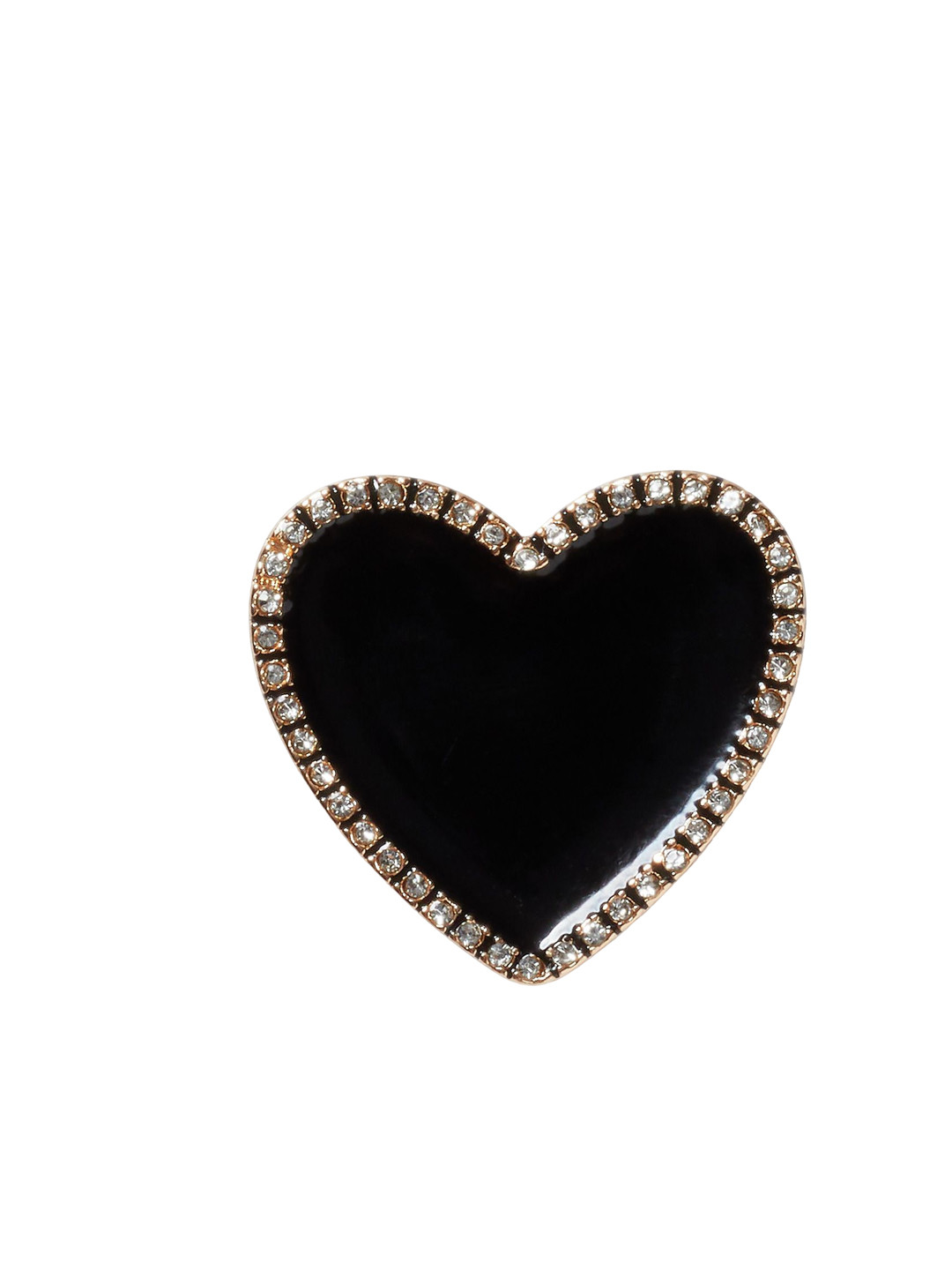 

Crocs Heart Shoe Charms Jibbitz, Black