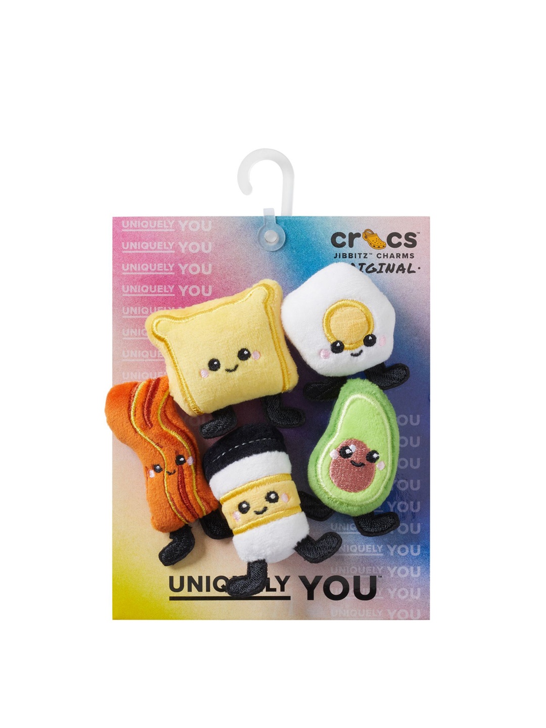 

Crocs 5-Pcs Fuzz Food Shoe Charms Jibbitz, Yellow