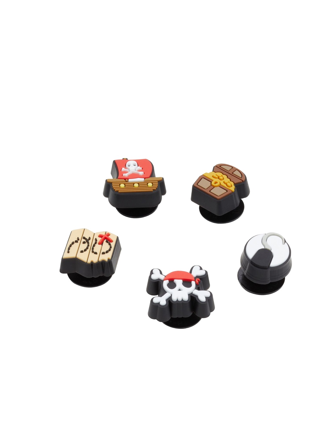 

Crocs 5-Pcs Tiny Pirates Life Shoe Charms Jibbitz, Black