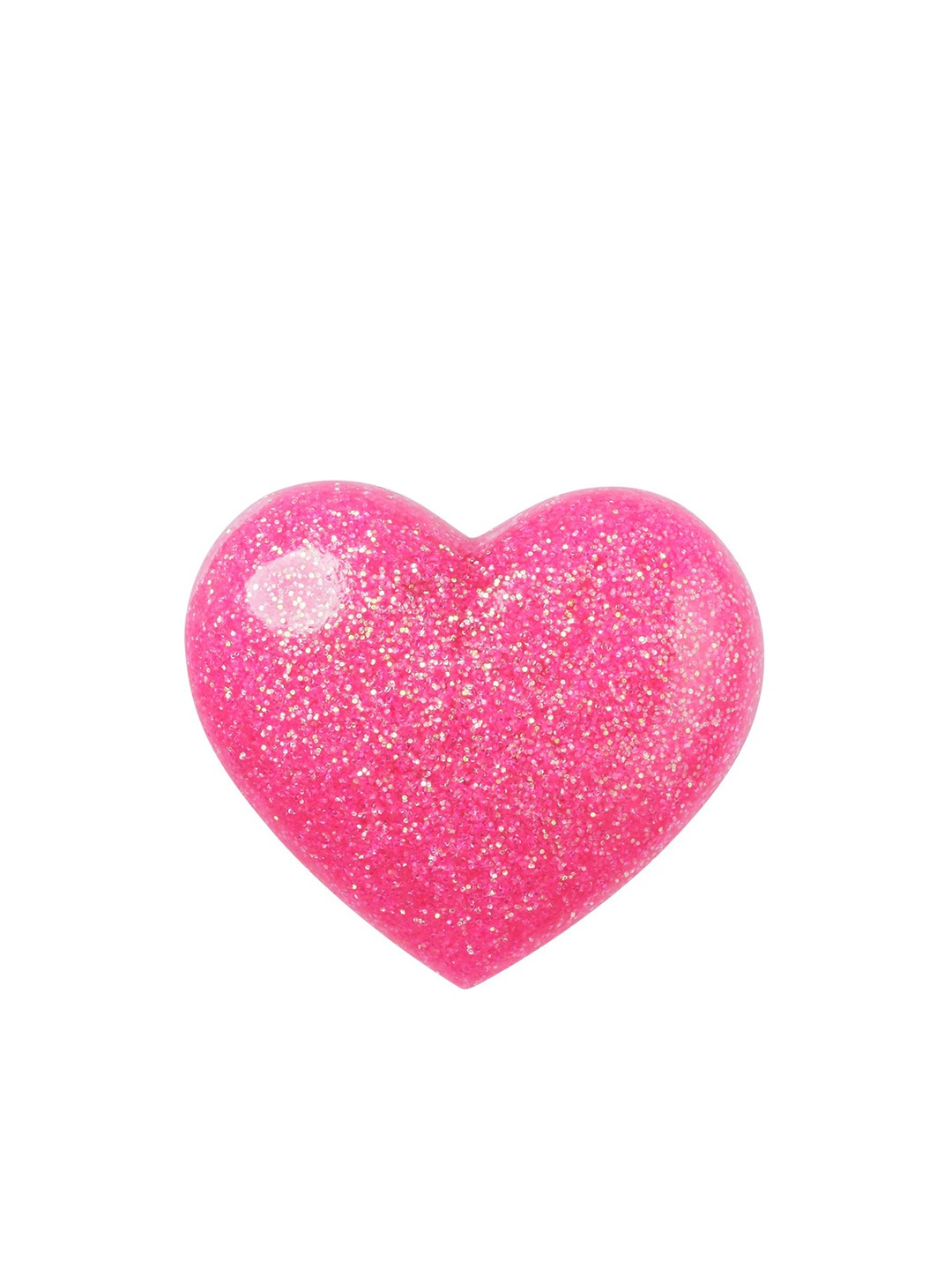 

Crocs 3D Glitter Heart Shoe Charms Jibbitz, Pink