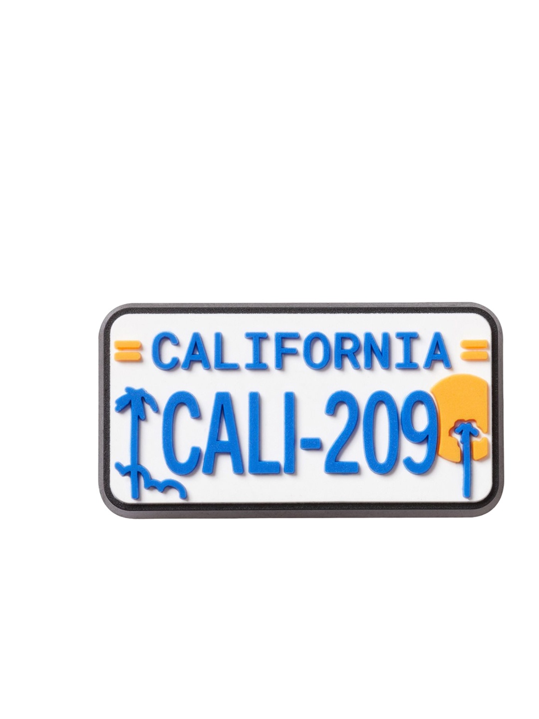 

Crocs PVC California License Plate Jibbitz, White