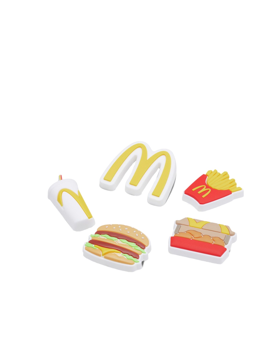 

Crocs Pack Of 5 McDonalds X Crocs Jibbitz, Red