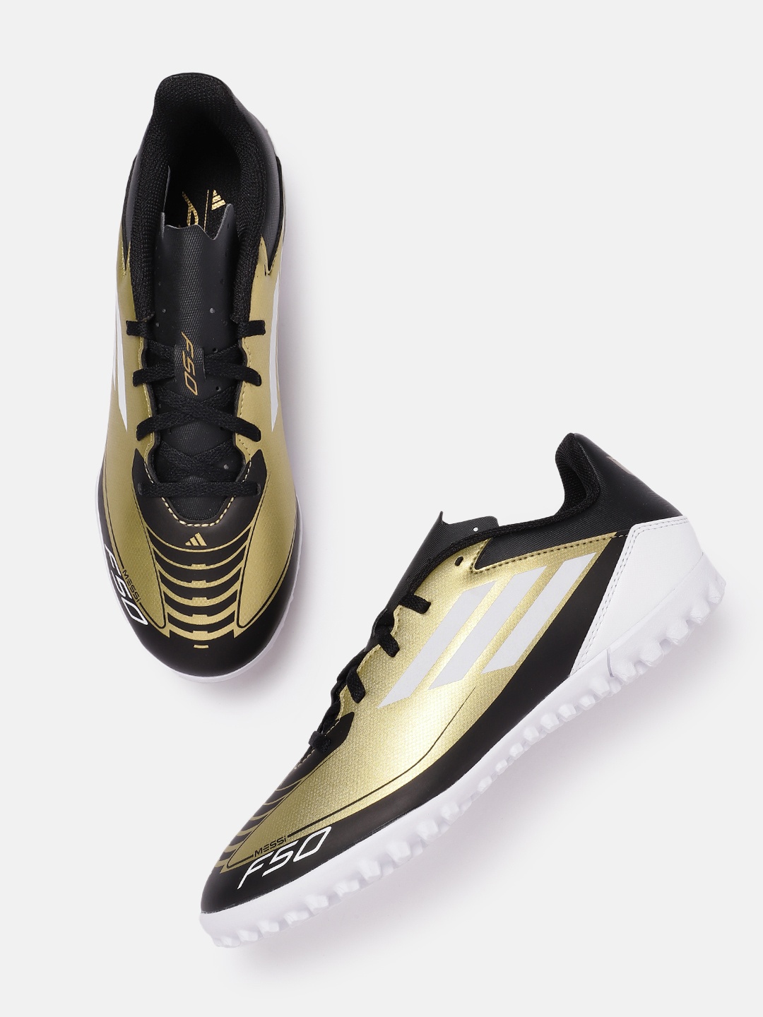 

ADIDAS Unisex F50 Club TF Messi Football Shoes, Black