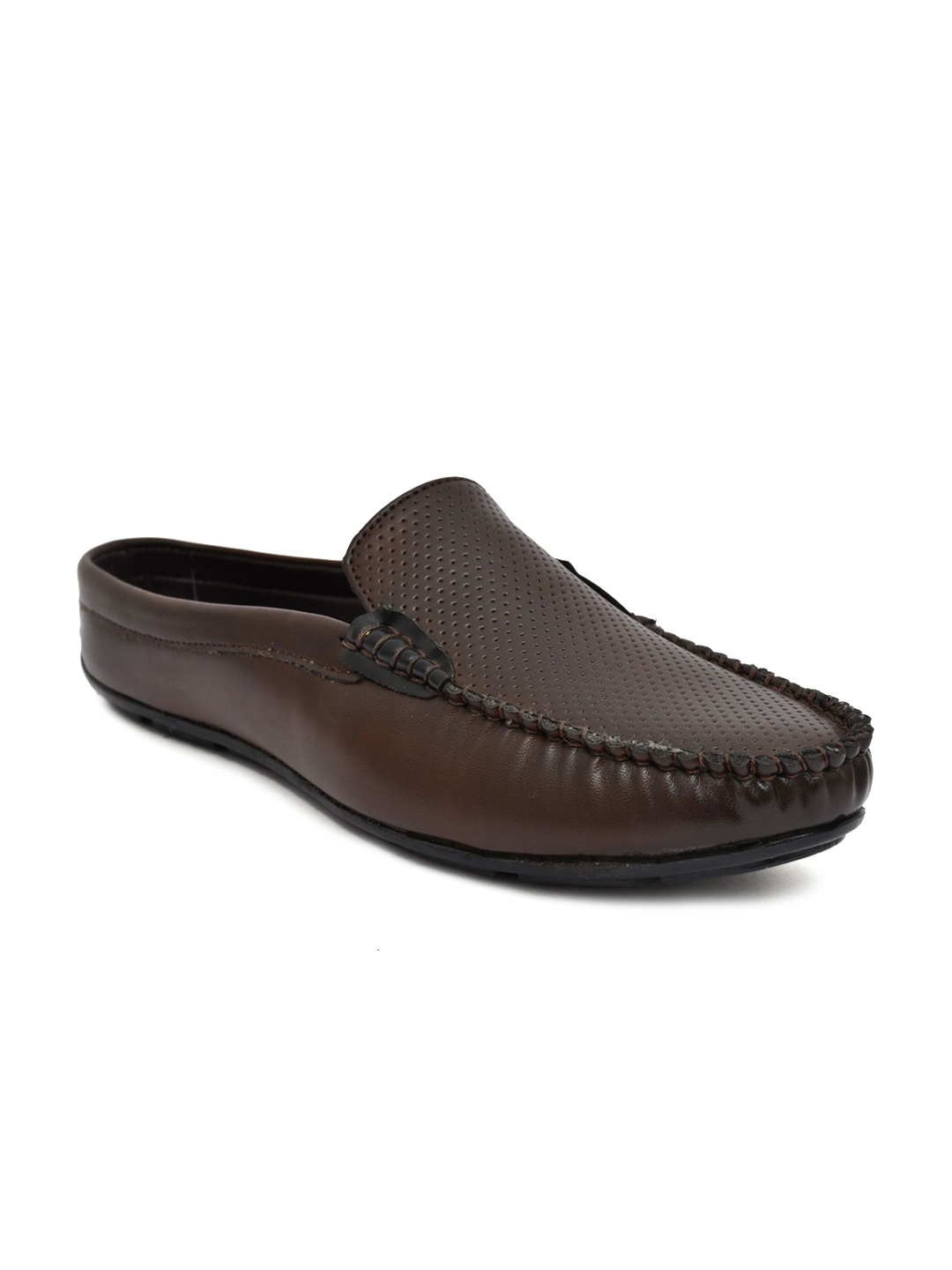 

IVRAH Men Round Toe Formal Loafers, Brown