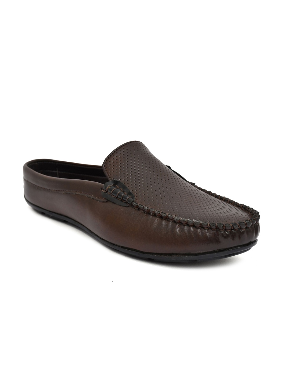 

IVRAH Men Round Toe Formal Loafers, Brown