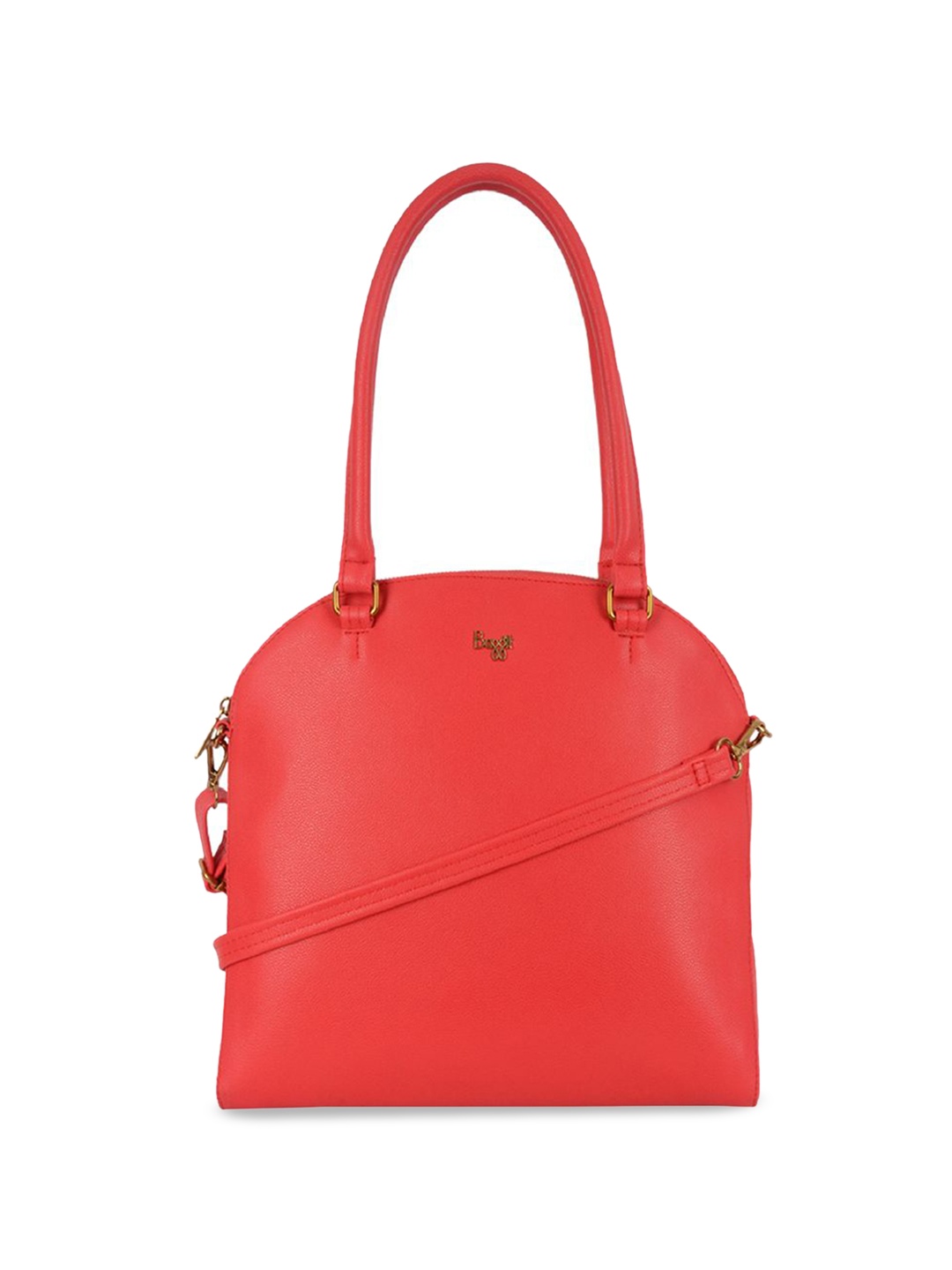 

Baggit PU Shopper Shoulder Bag with Cut Work, Red