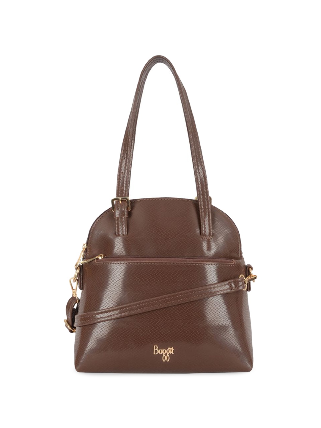 

Baggit PU Structured Shoulder Bag, Brown