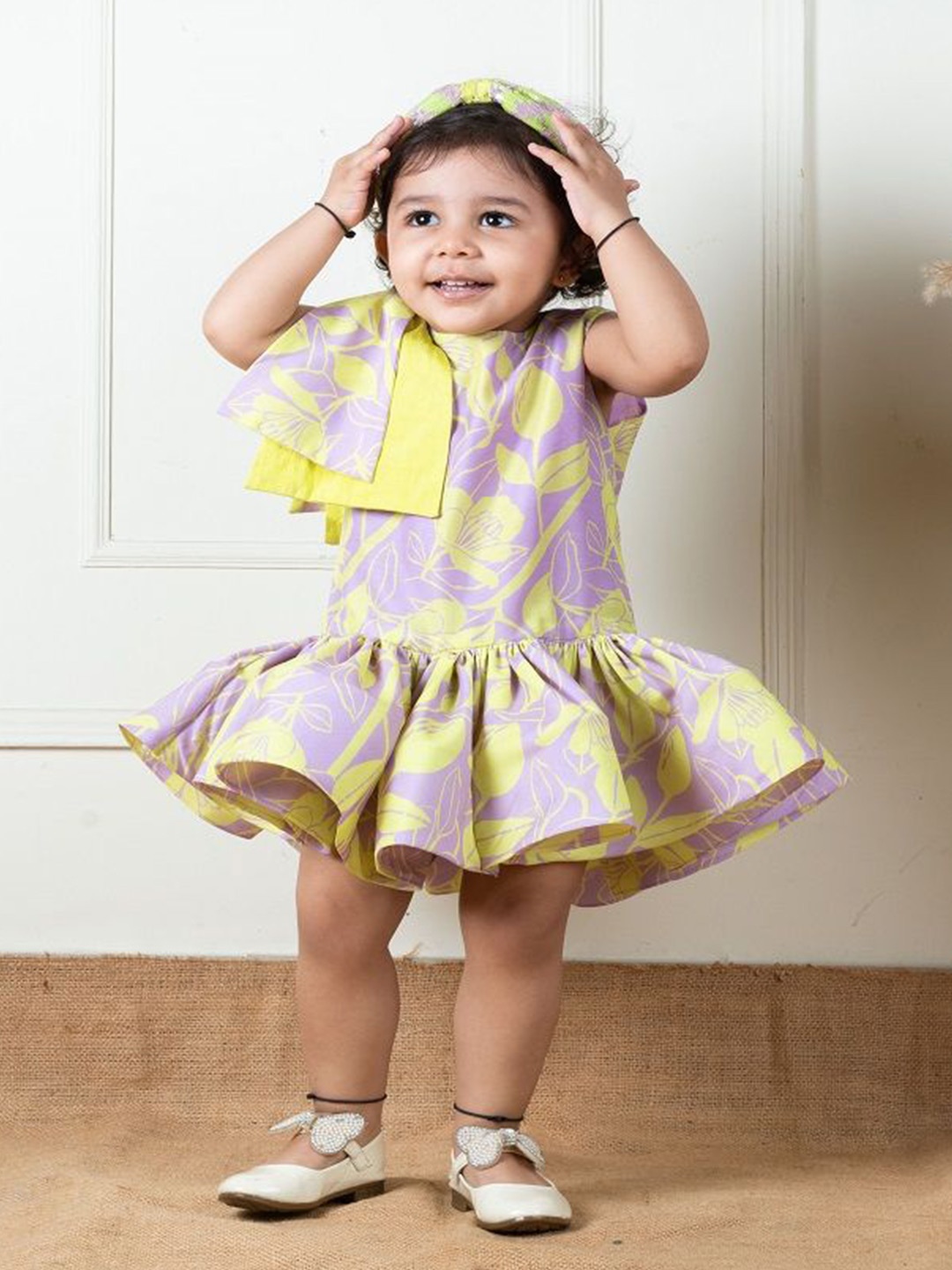 

Li'l Angels Lilac Ruffle Dress, Yellow