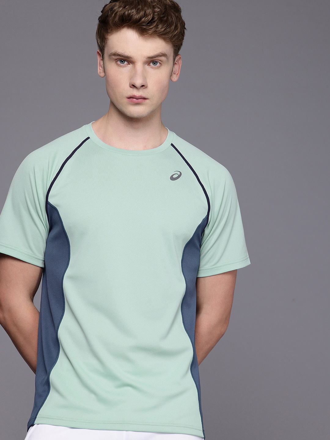 

ASICS Colourblocked Training T-shirt, Green