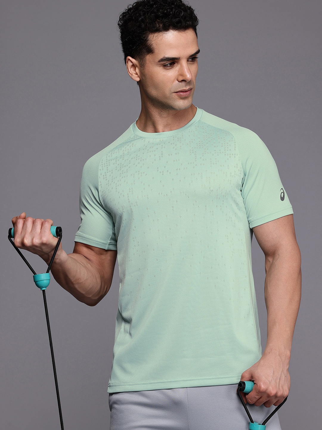 

ASICS Actibreeze jacquard SS Training T-shirt, Green