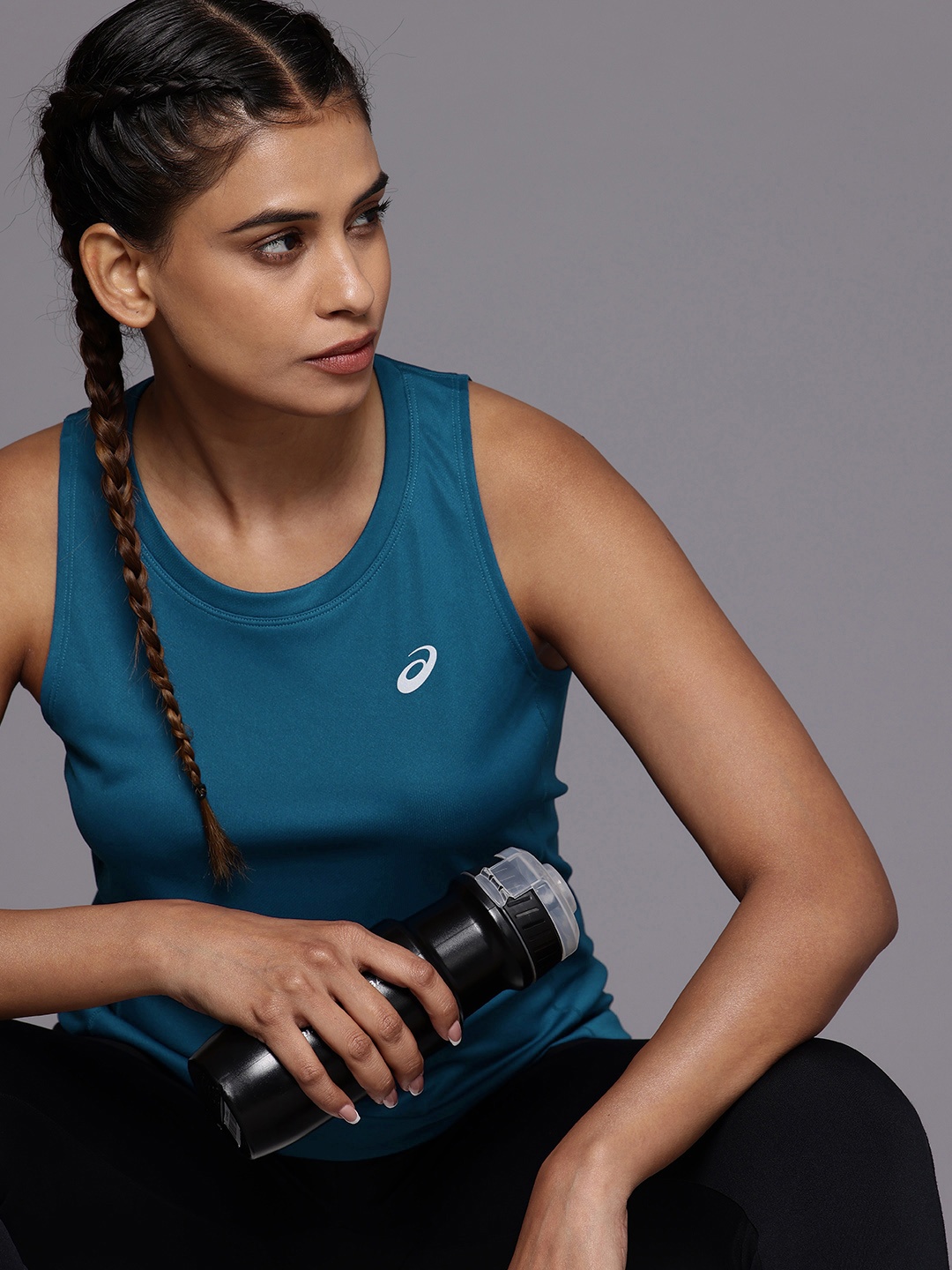 

ASICS Sleeveless Running T-shirt, Blue