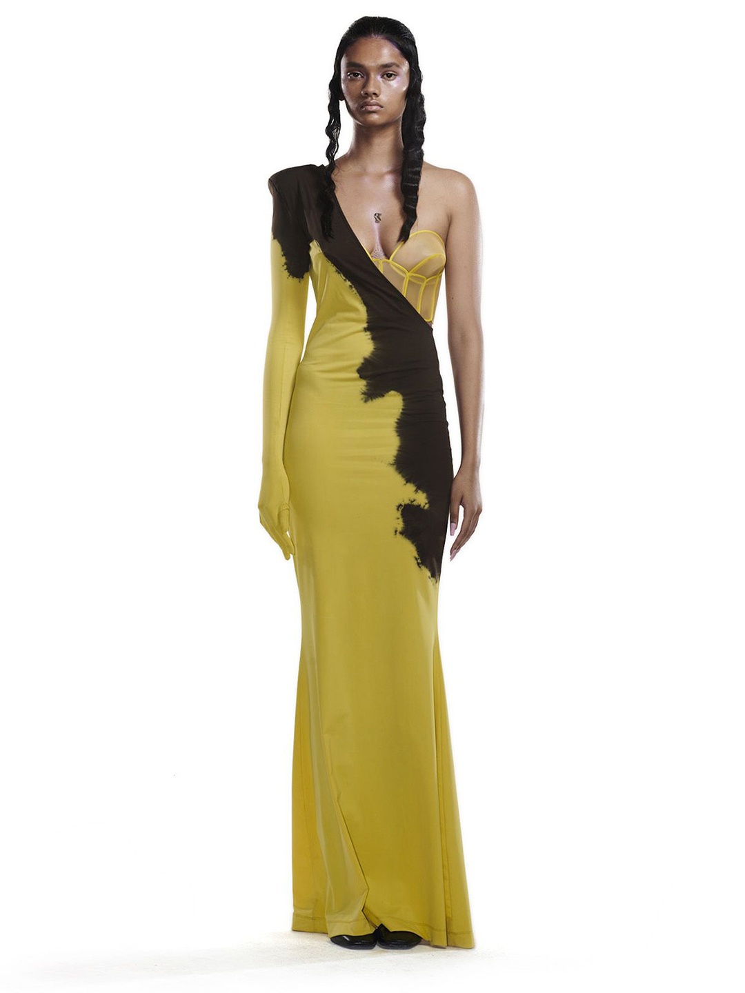 

BLONI Off-Shoulder Maxi Dress, Yellow