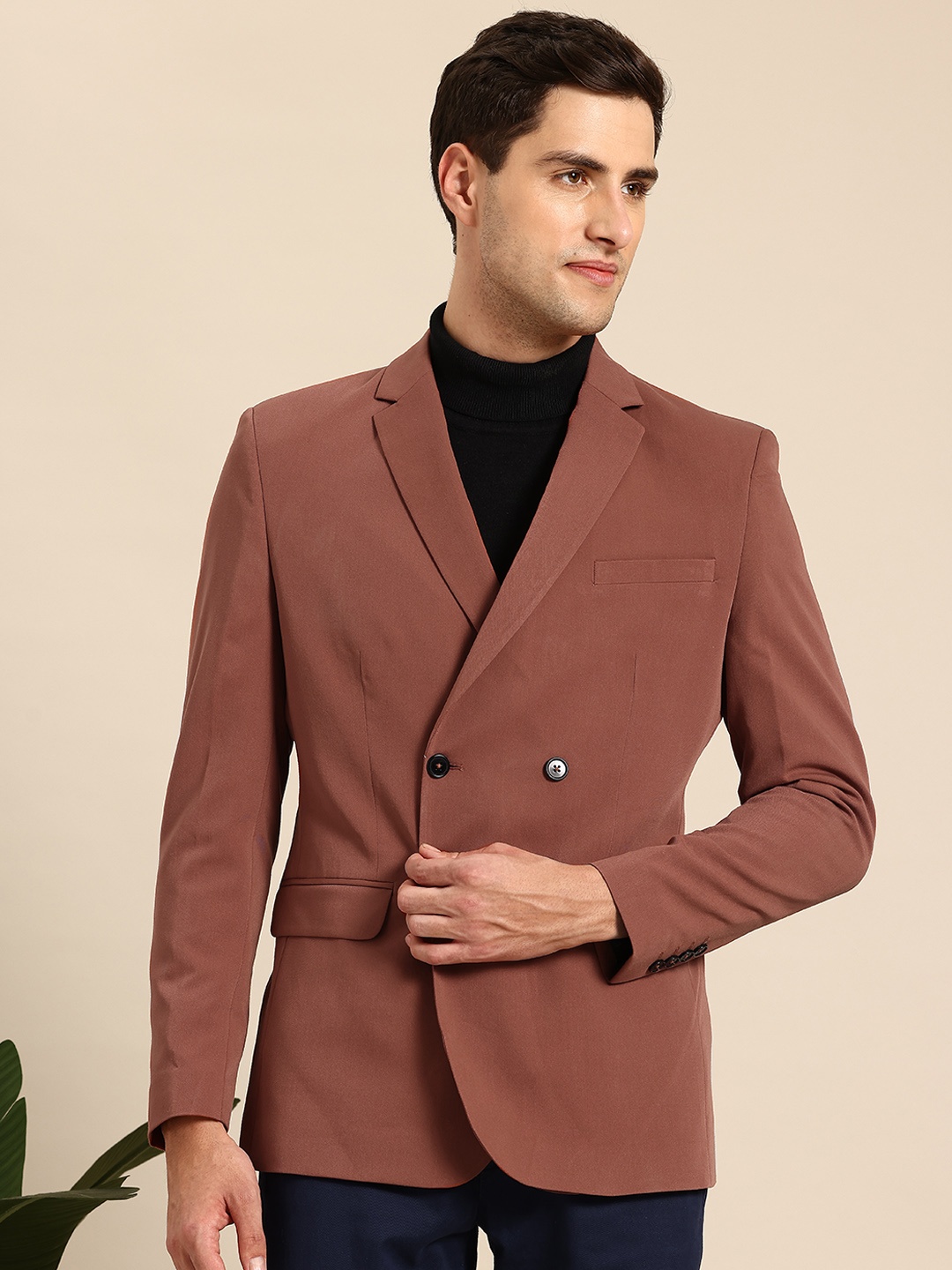 

Mast & Harbour Double Breasted Formal Blazer, Rust