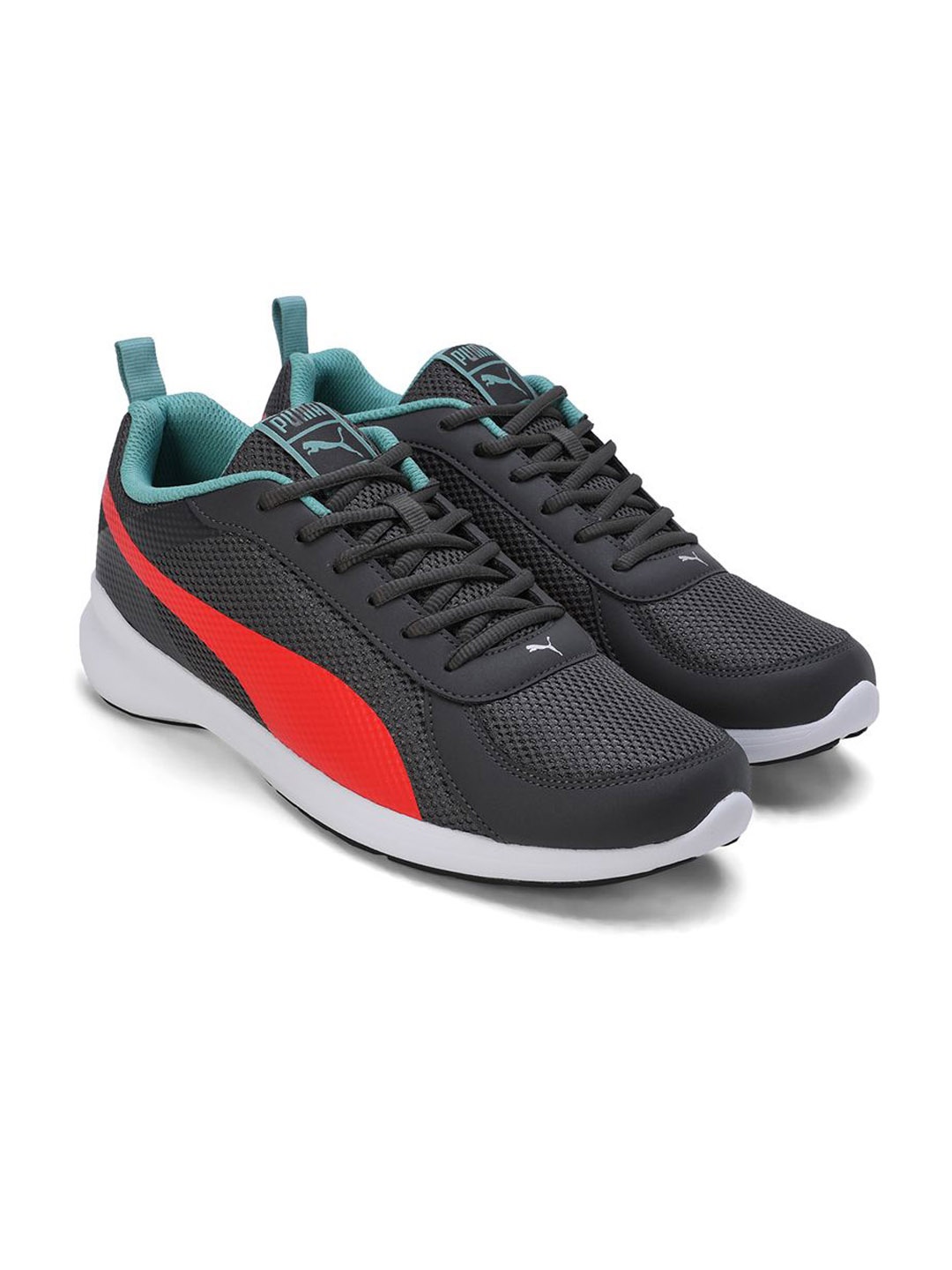 

Puma Zenith V1 Men's Printed Round Toe Sneakers, Grey