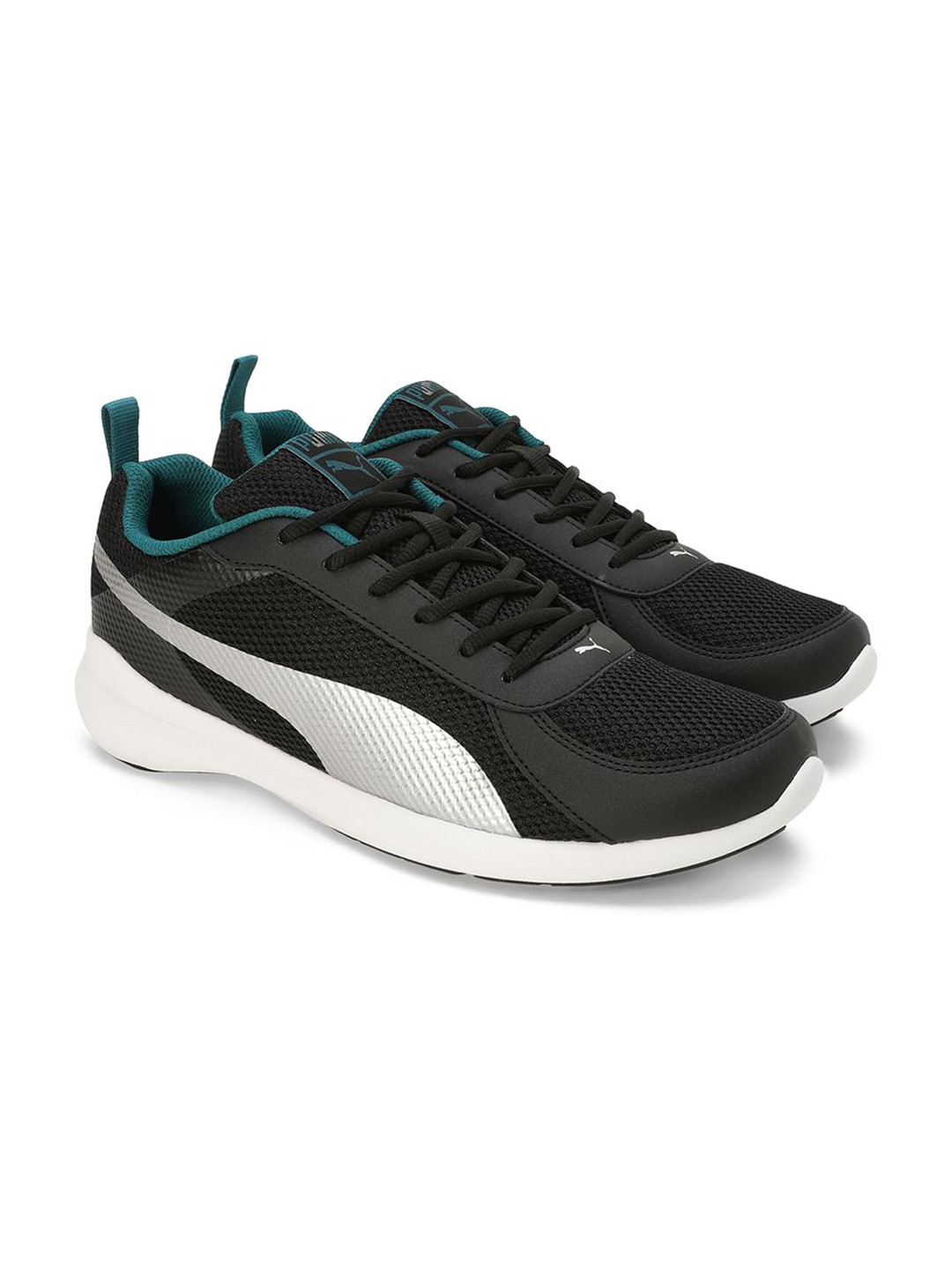 

Puma Zenith V1 Men Round Toe Lace-Ups Sneakers, Black