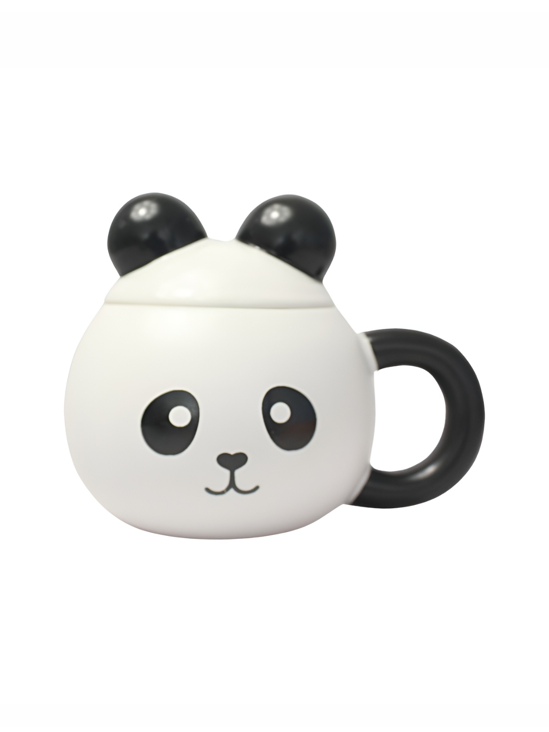 

Izzhaar Kids White & Black Animal Printed Ceramic Mug with Lid 375 ml