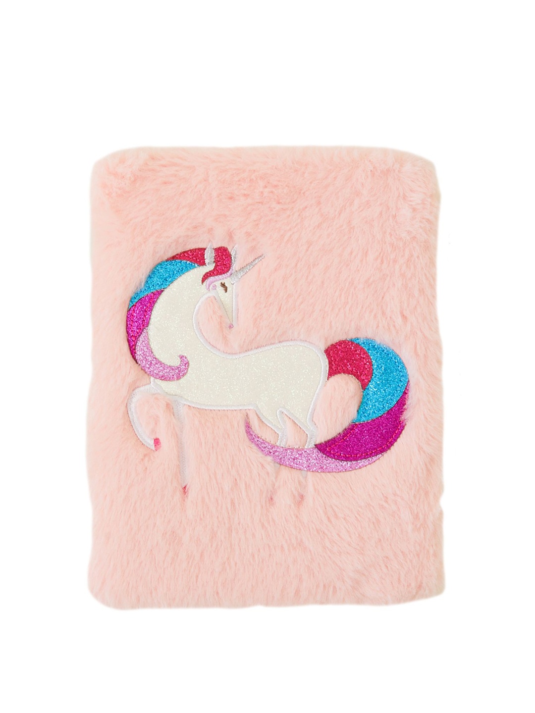

Accessorize Self Design Fluffy Unicorn Notebook Stationery, Pink