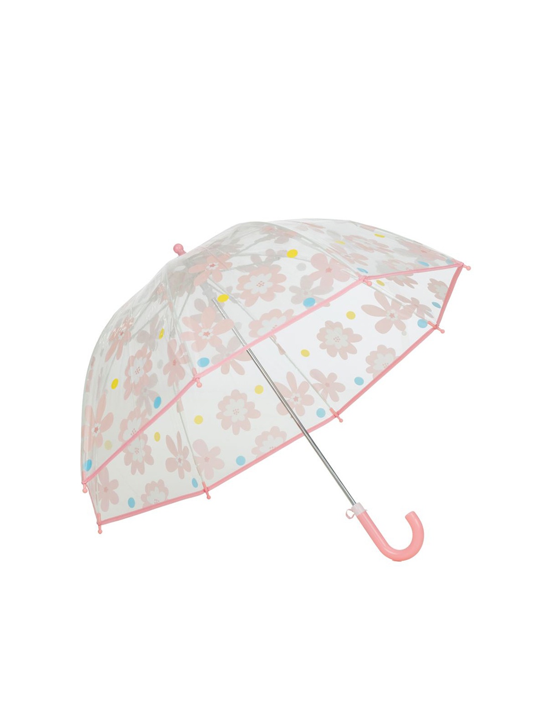 

Yellow Bee Girls Manual 2 Fold Floral Printed Umbrella, Peach