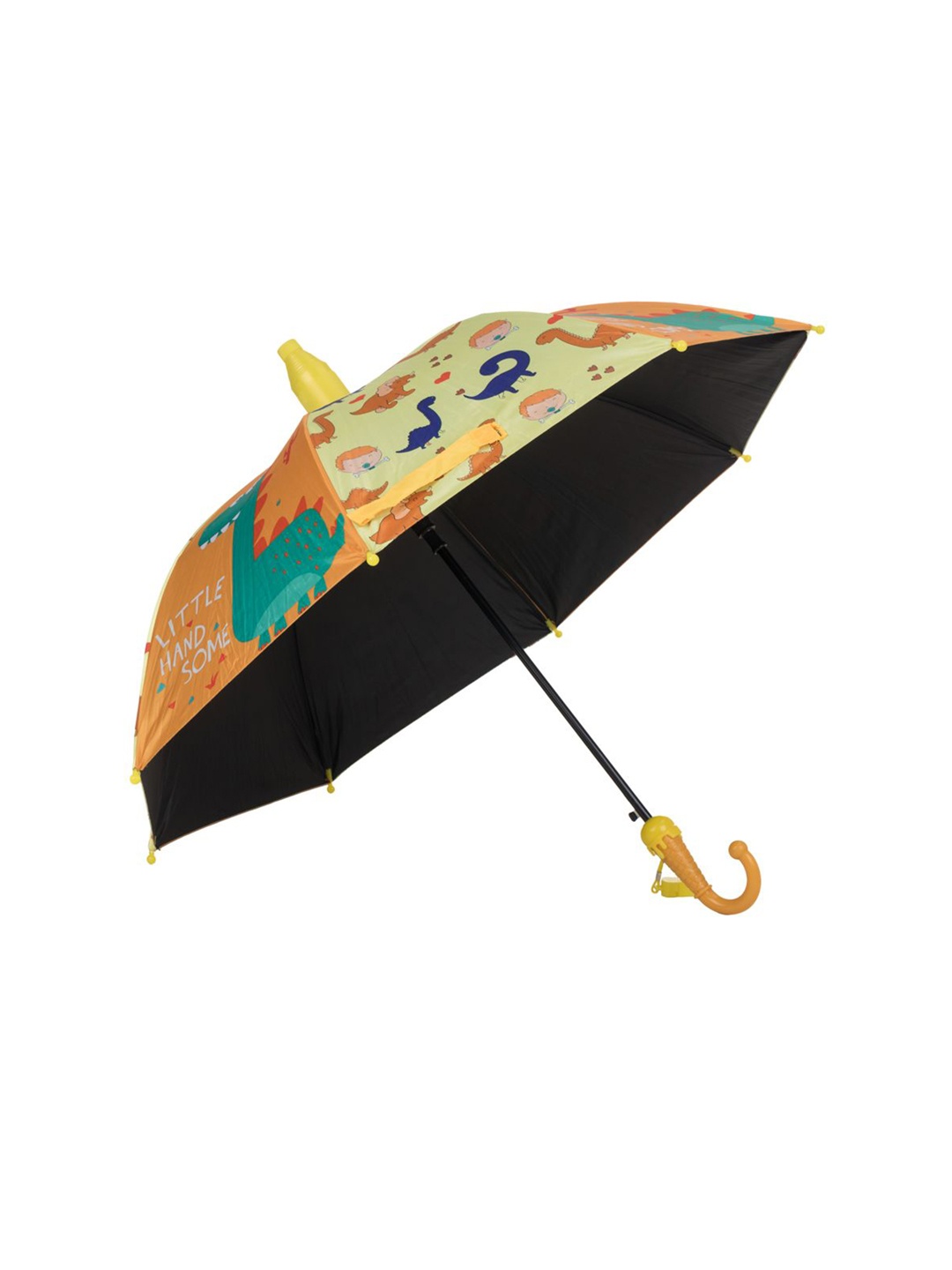 

Yellow Bee Boys Manual 2 Fold Cartoon Characters Printed Umbrella, Orange