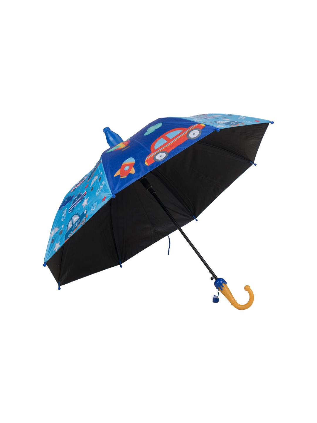 

Yellow Bee Boys Manual 2 Fold Cartoon Characters Printed Umbrella, Blue