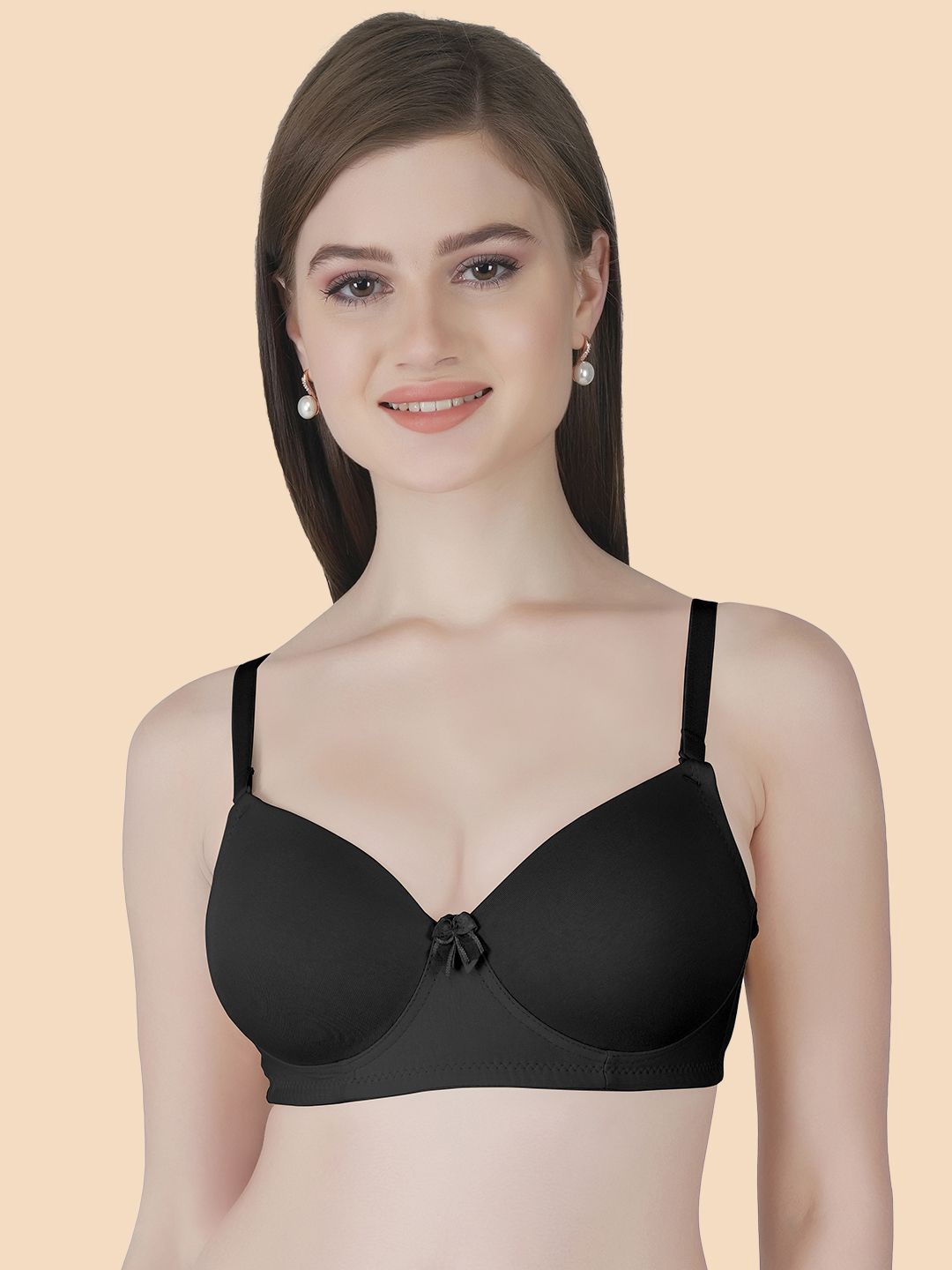 

Tweens Full Coverage Lightly Padded All Day Comfort T-shirt Bra, Black