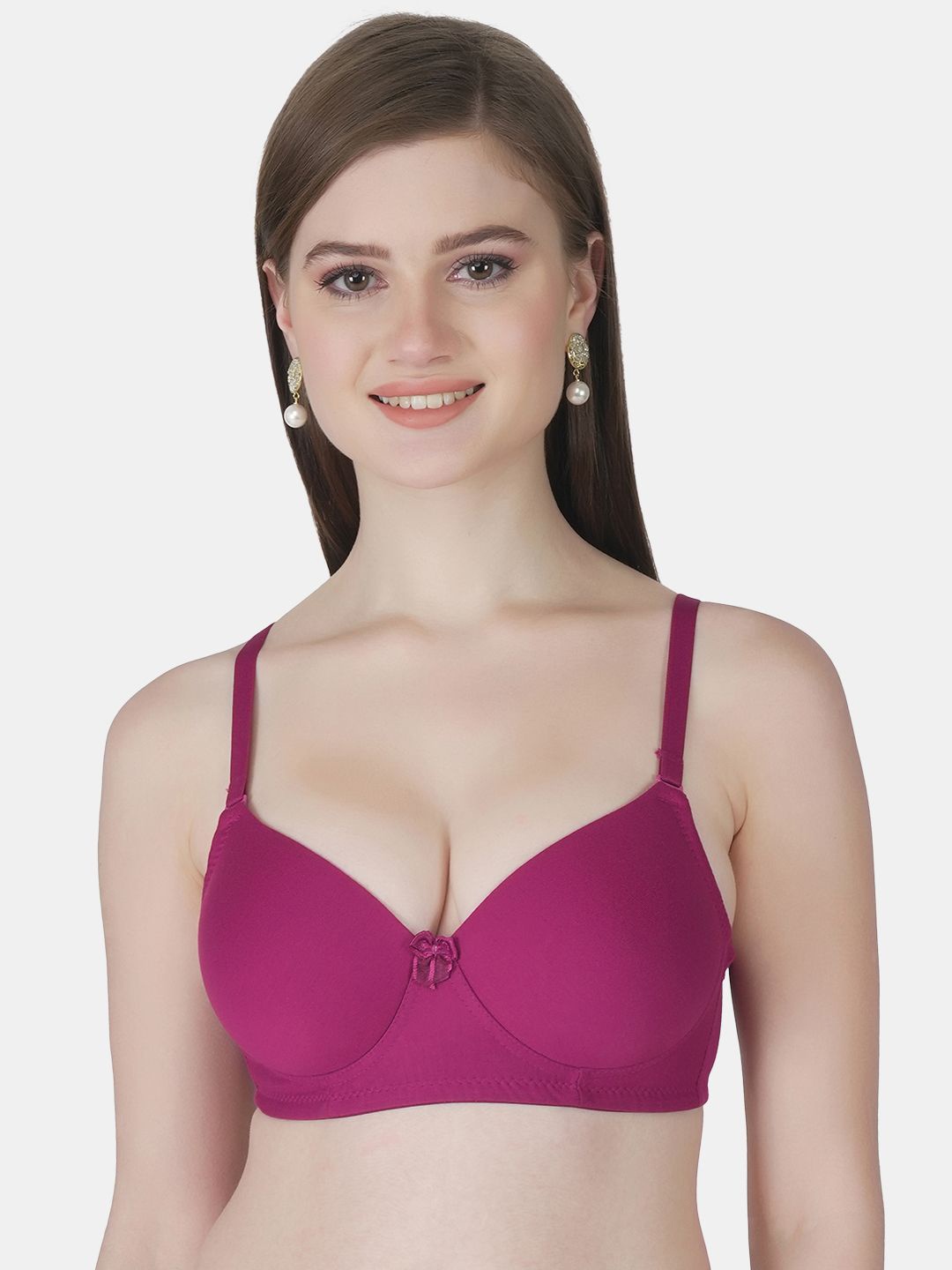 

Tweens Full Coverage Lightly Padded All Day Comfort T-shirt Bra, Maroon