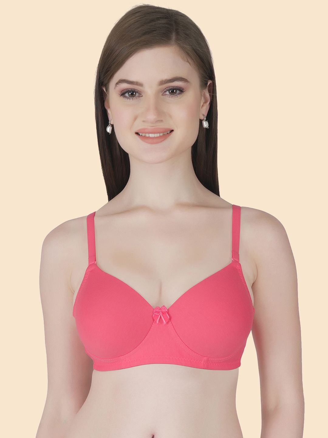 

Tweens Full Coverage Lightly Padded All Day Comfort T-shirt Bra, Coral