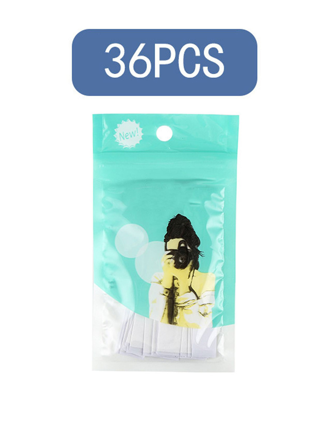 

Krelin Reusable Stick-On Skin Fabric Tape & Fashion Tape 36 PCS, Transparent