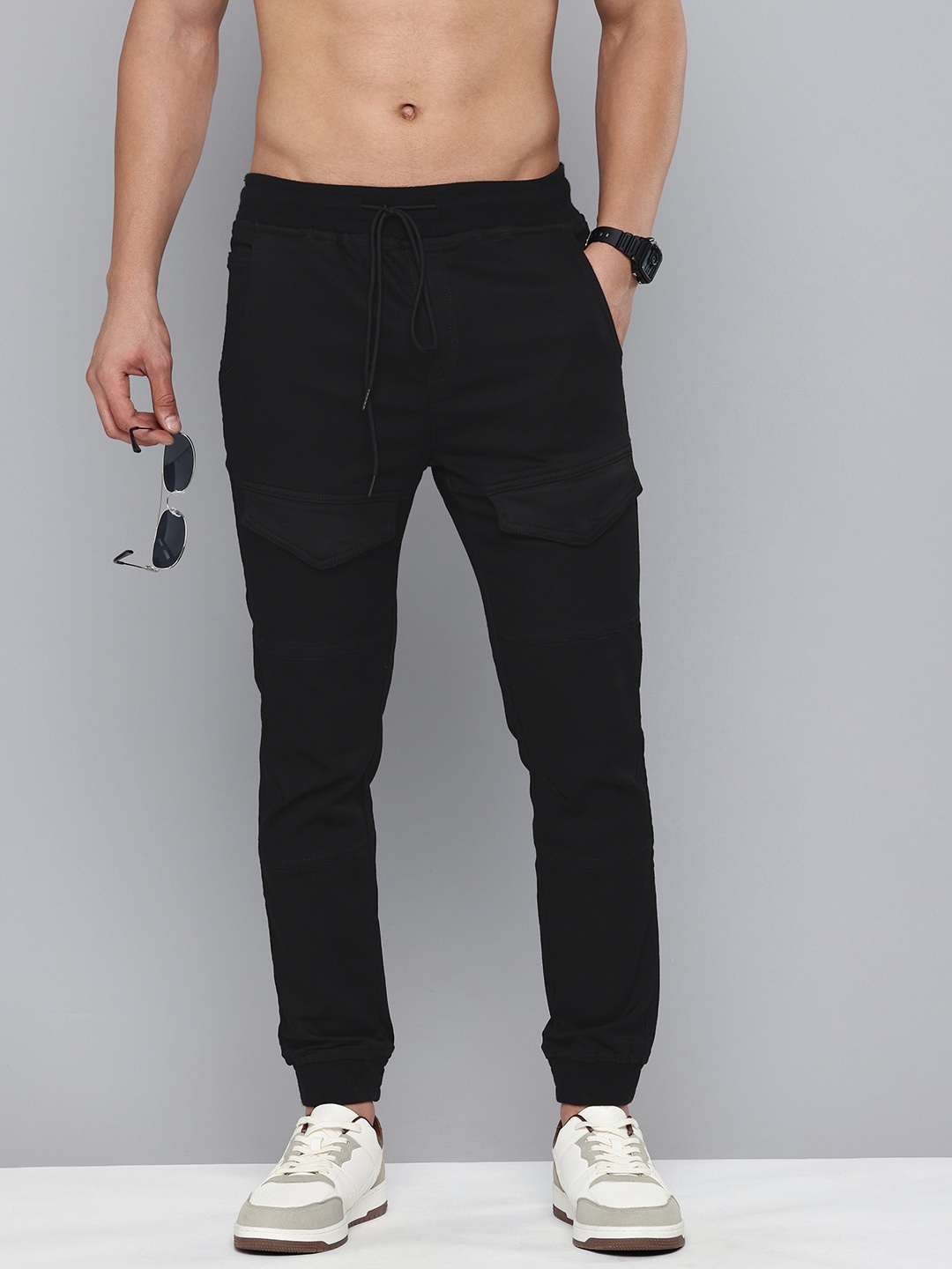 

R.Code by The Roadster Life Co. Men Micheal Slim Fit Stretchable Jeans, Black