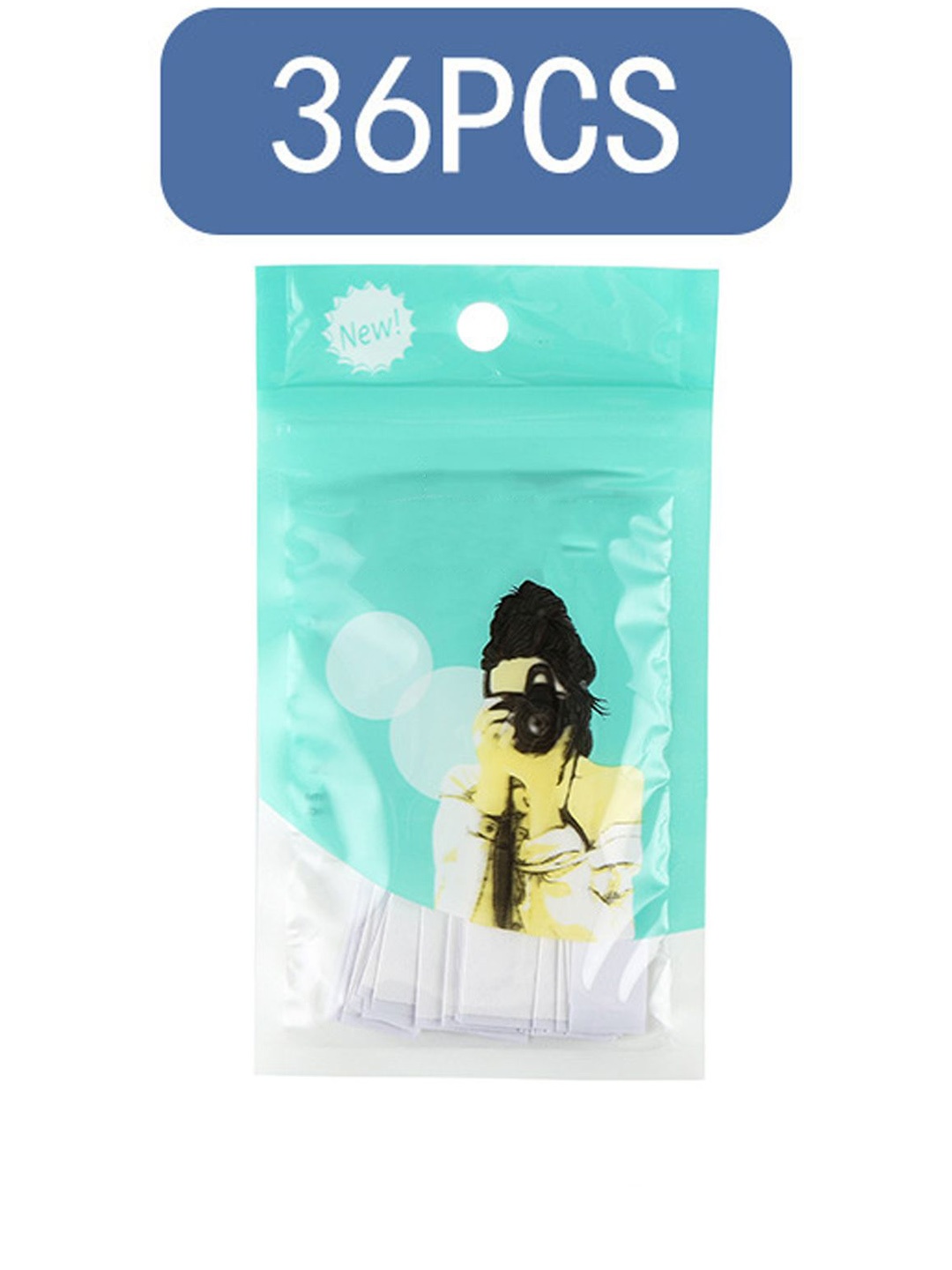 

FIMBUL Reusable Stick-On Skin Fabric Tape Lingerie accessories 36 PCS, Transparent