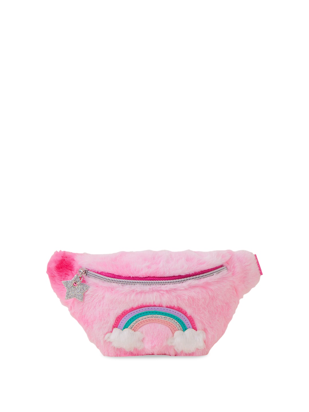 

Accessorize Half Moon Hobo Bag with Tasselled, Pink