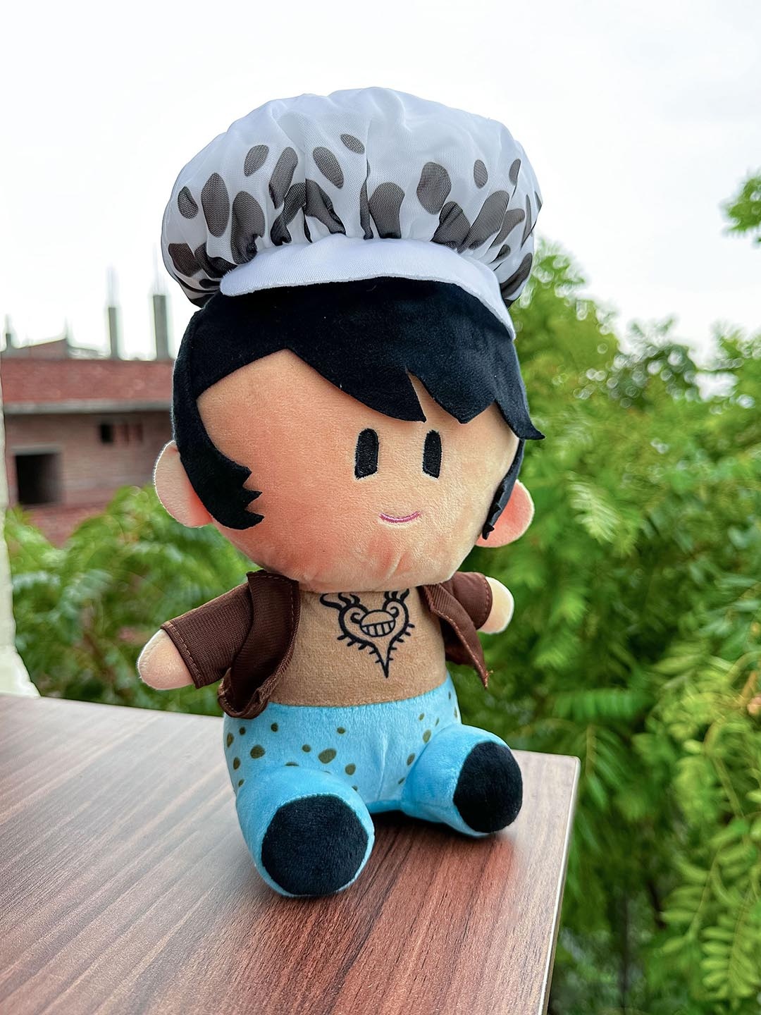 

COMICSENSE One Piece Captain of Heart Hanging Anime Plush Doll, Black