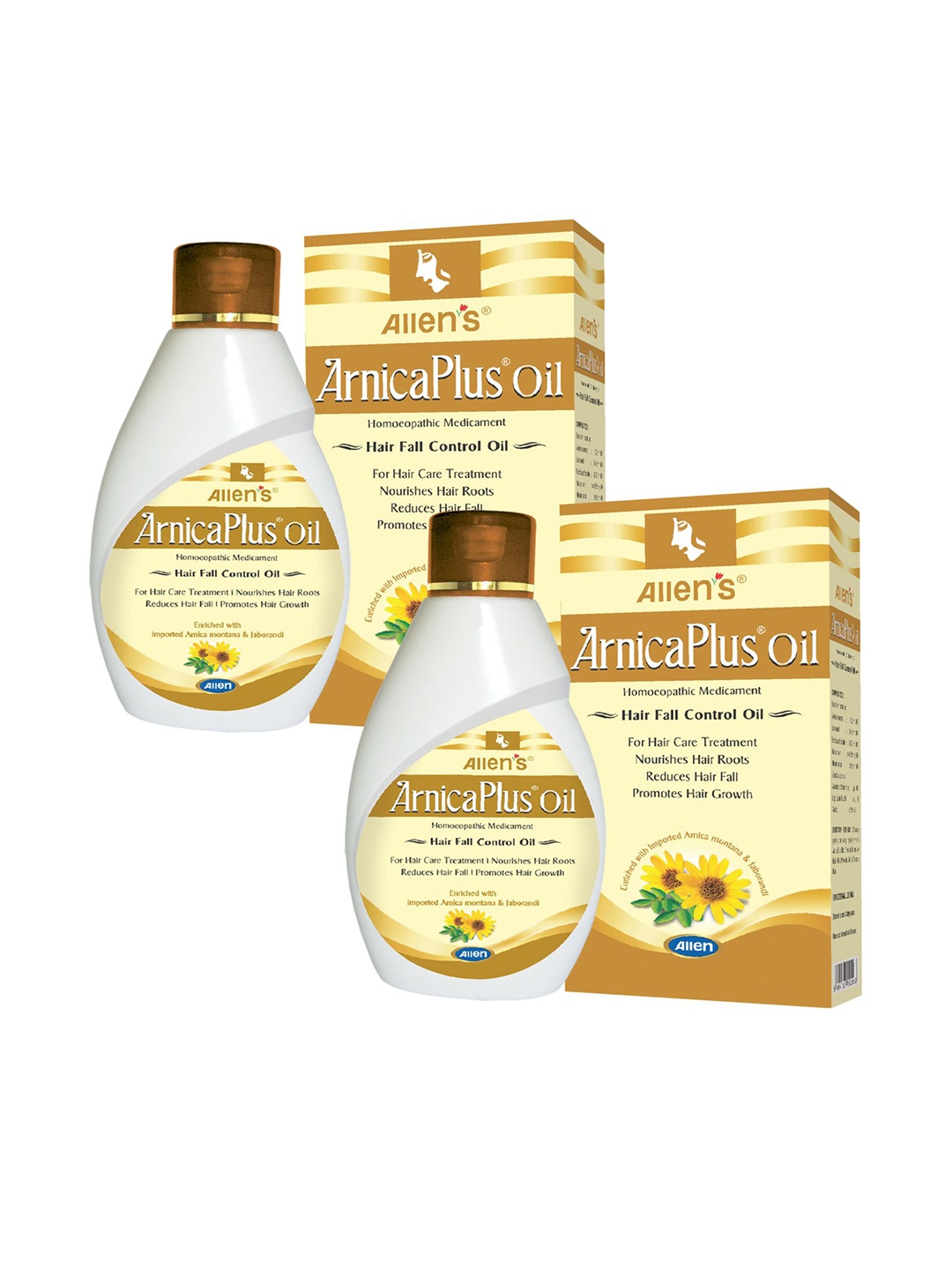 

ALLEN Arnica Plus Set Of 2 Hair Oil - 100ml Each, White