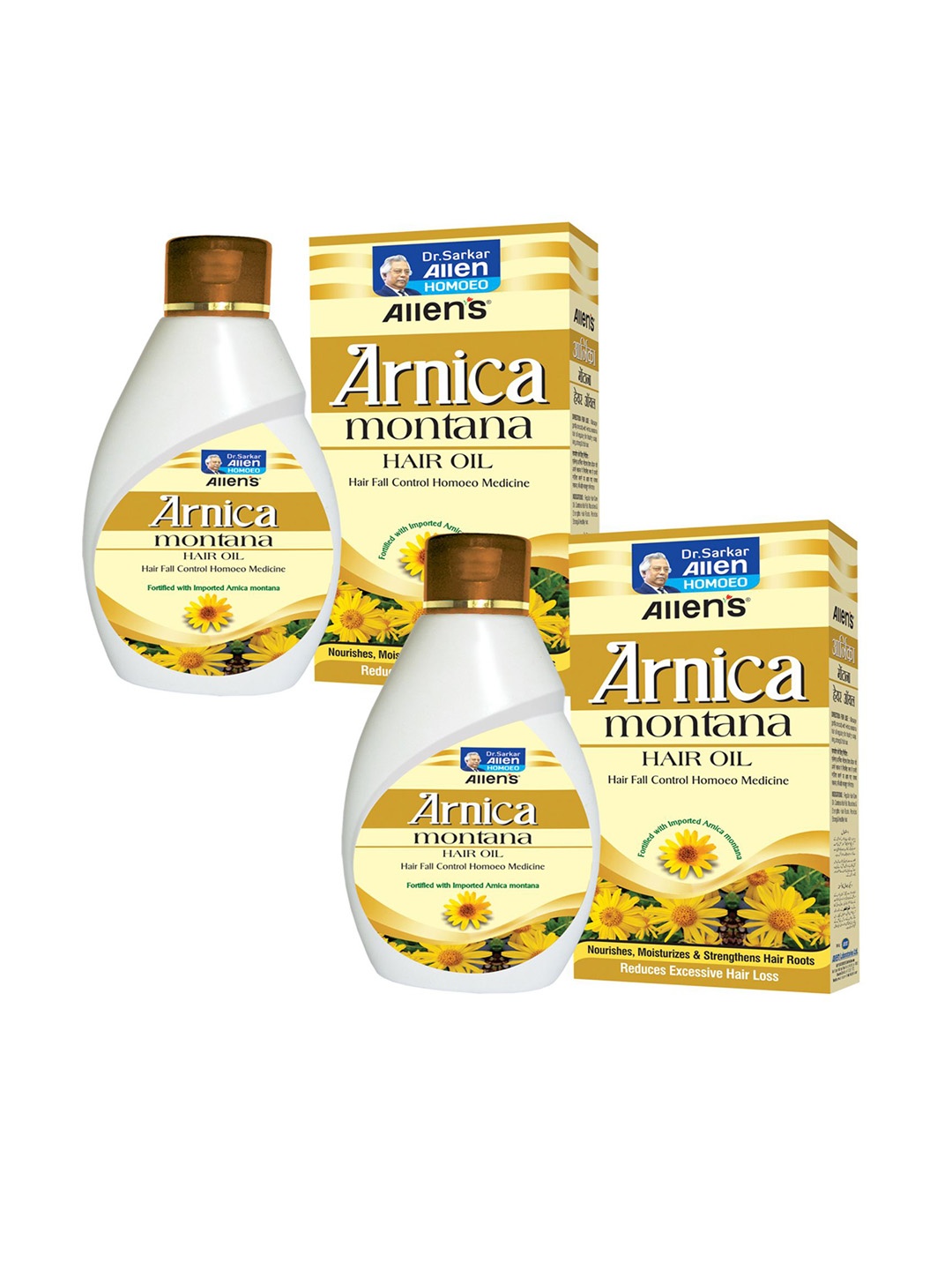 

ALLEN Arnica Set Of 2 Montana Hair Oil - 100ml Each, White