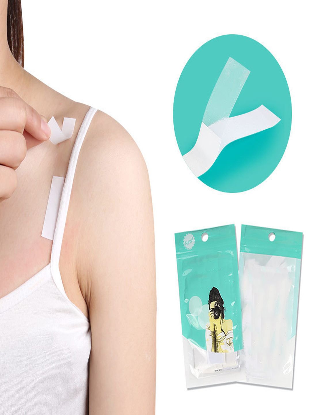 

KRENOZ Reusable Stick-On Lingerie accessories, Transparent
