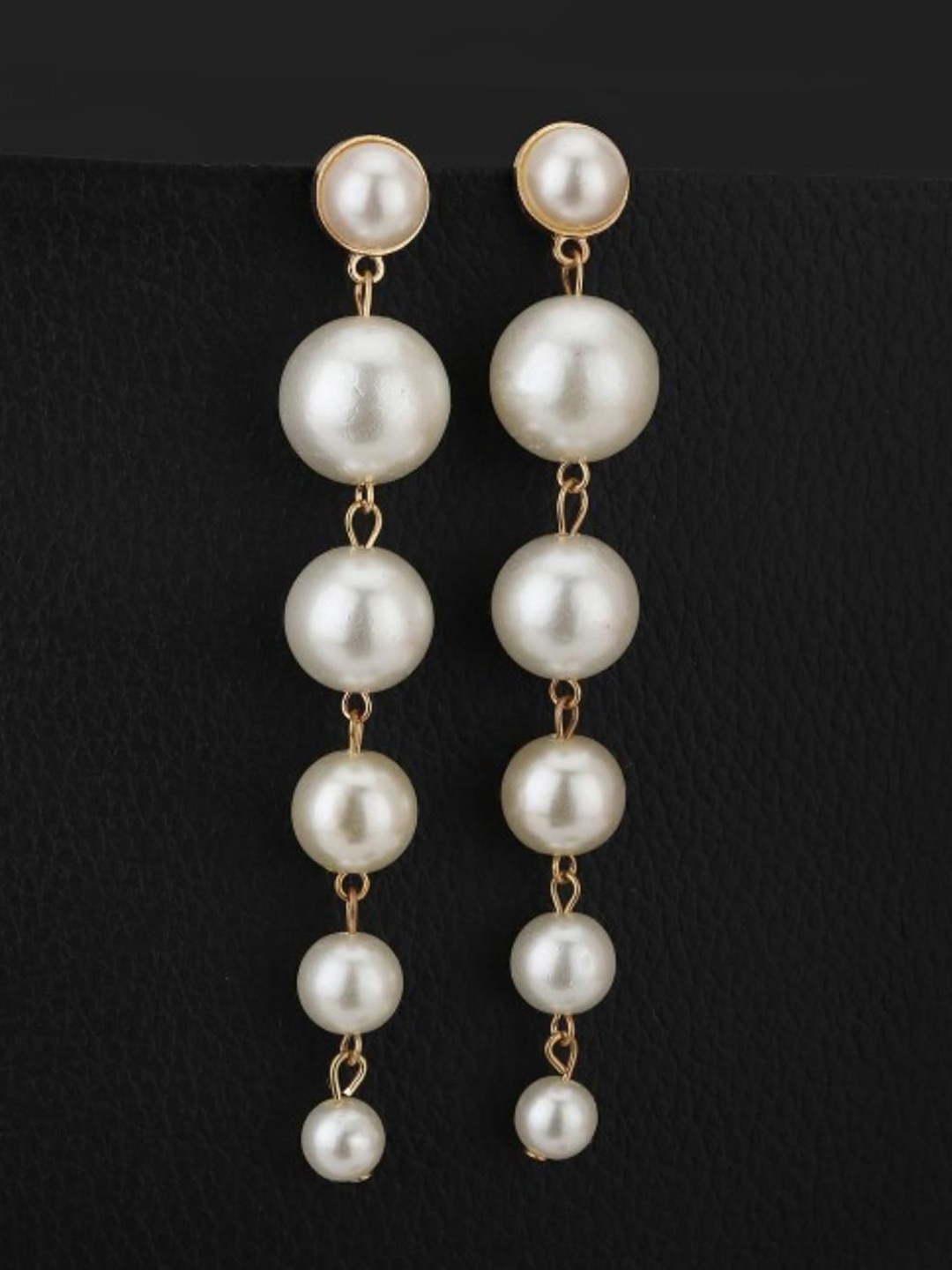 

DN Creation Gold-Plated Beaded Drop Earrings