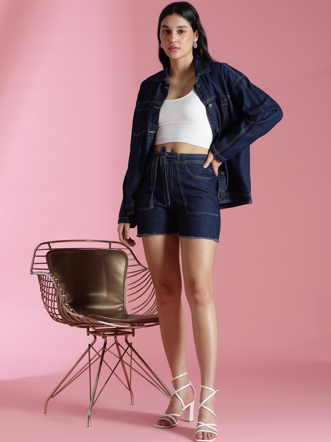 

Belliskey Denim Jacket With Short, Blue