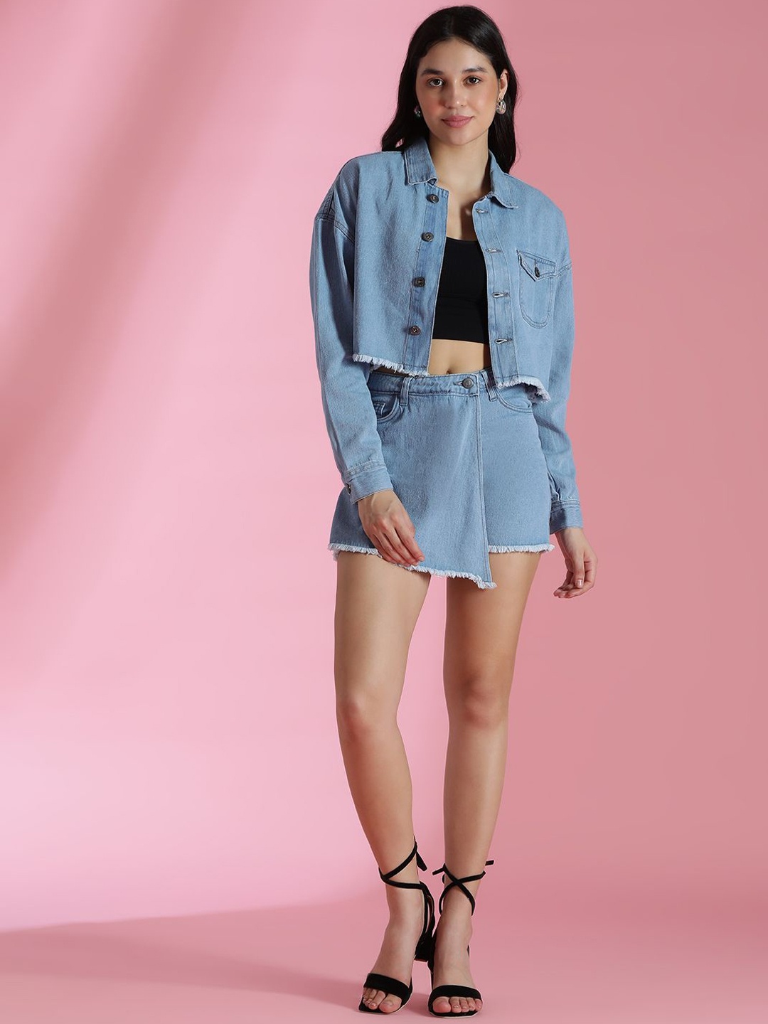 

Belliskey Top, Jacket & Shorts Co-Ords, Blue