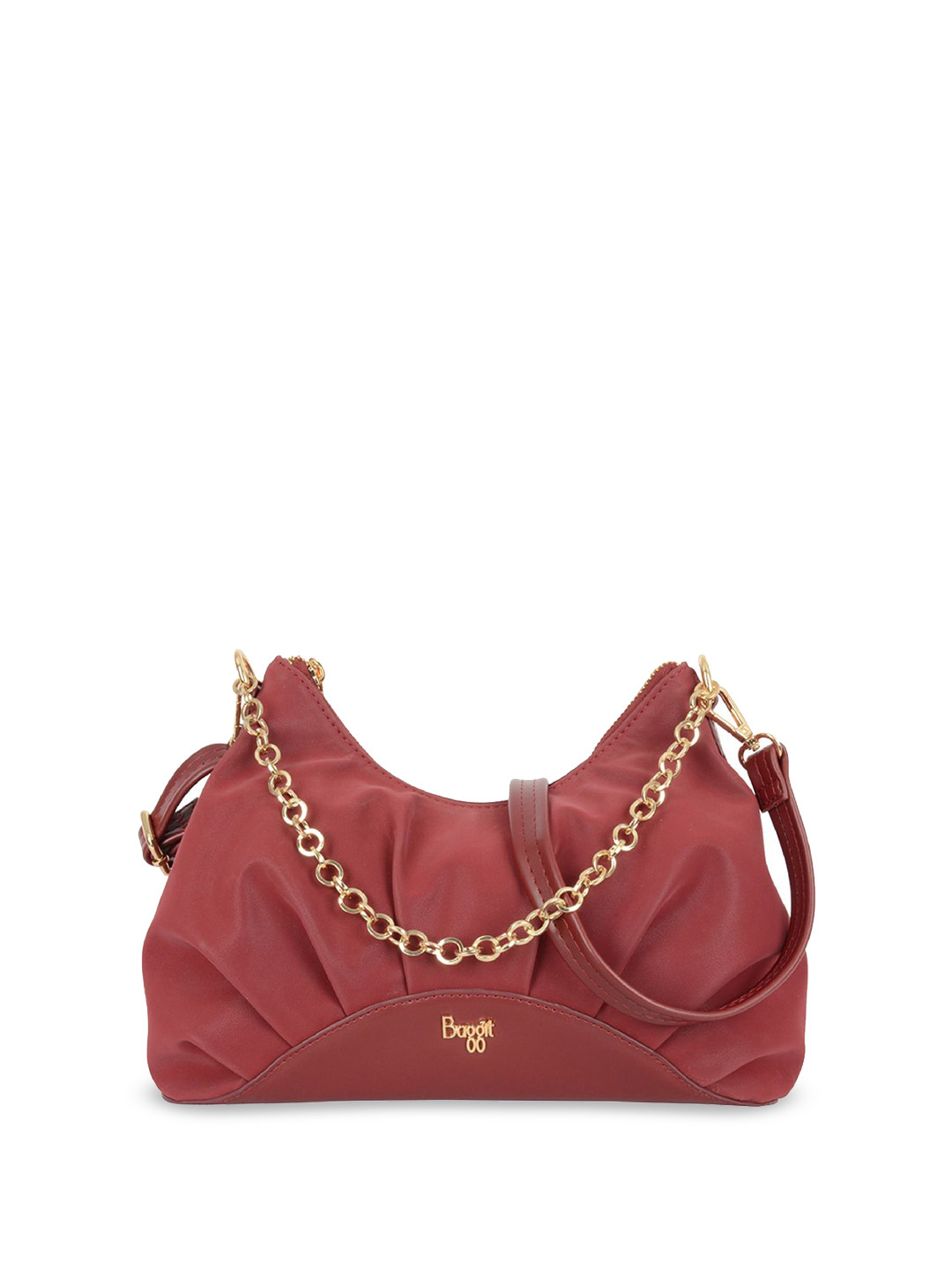 

Baggit PU Structured Handheld Bag with Quilted, Red