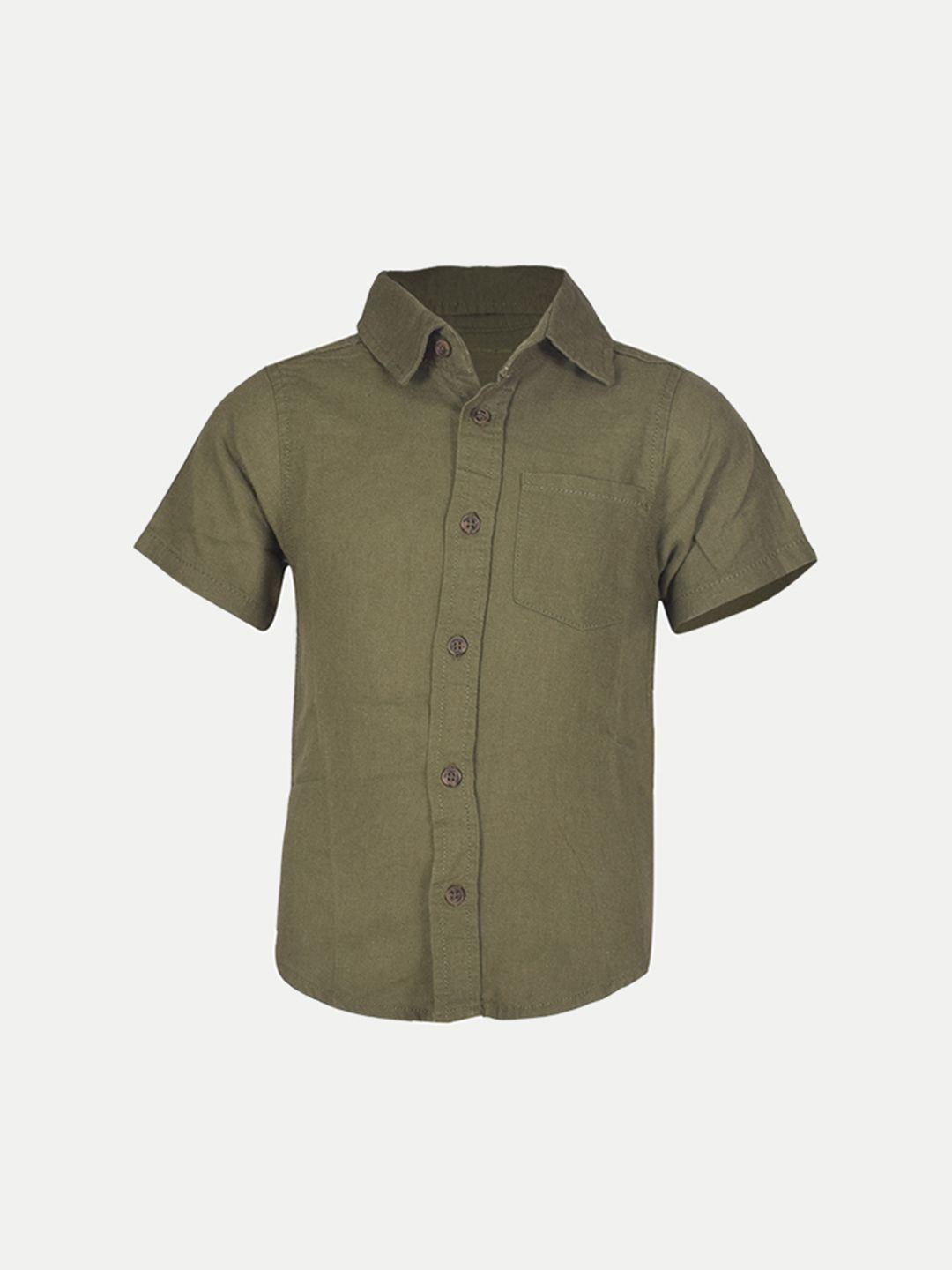 

BAESD Boys Standard Solid Casual Shirt, Green