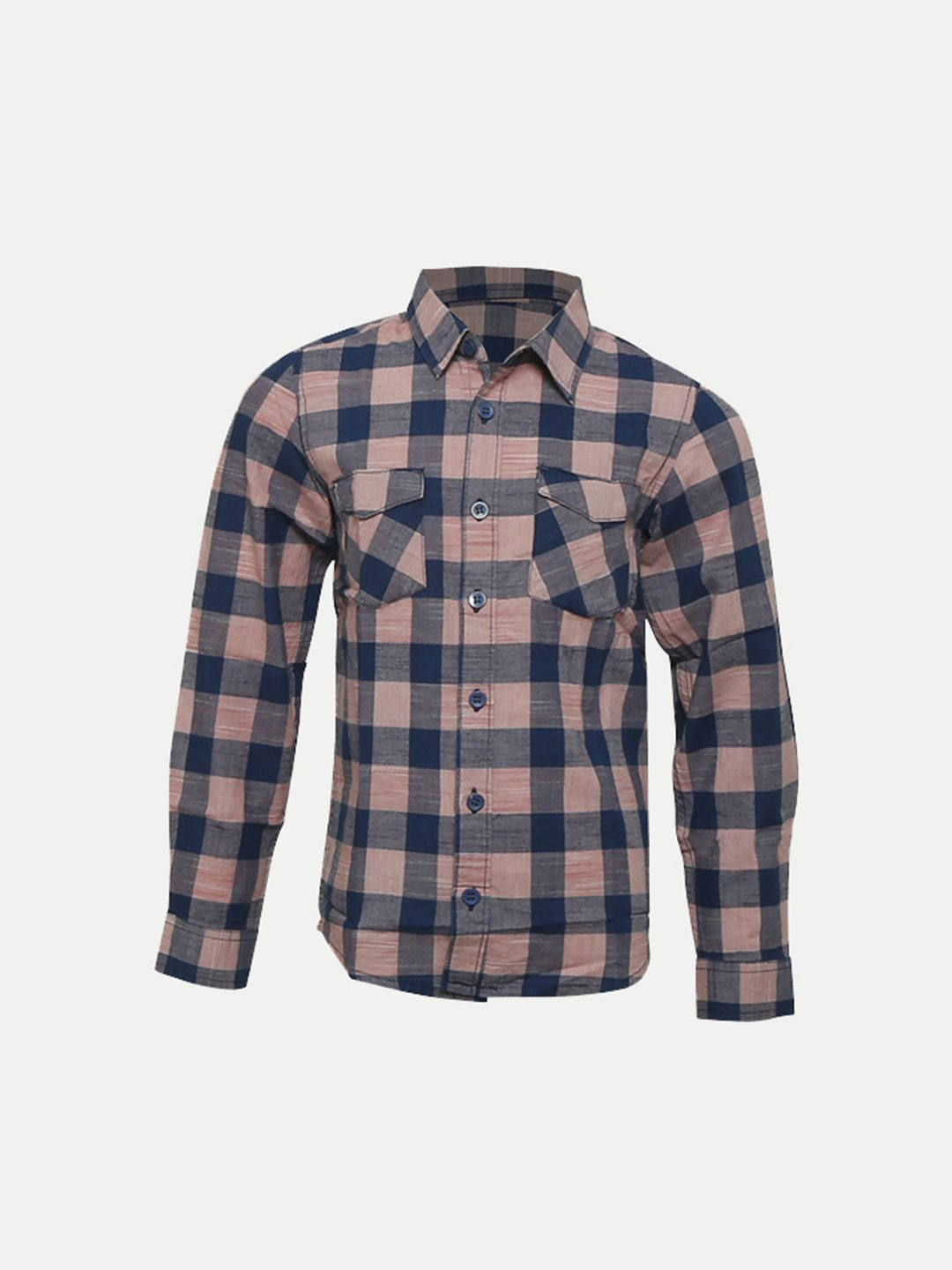 

BAESD Boys Standard Buffalo Checked Casual Shirt, Pink