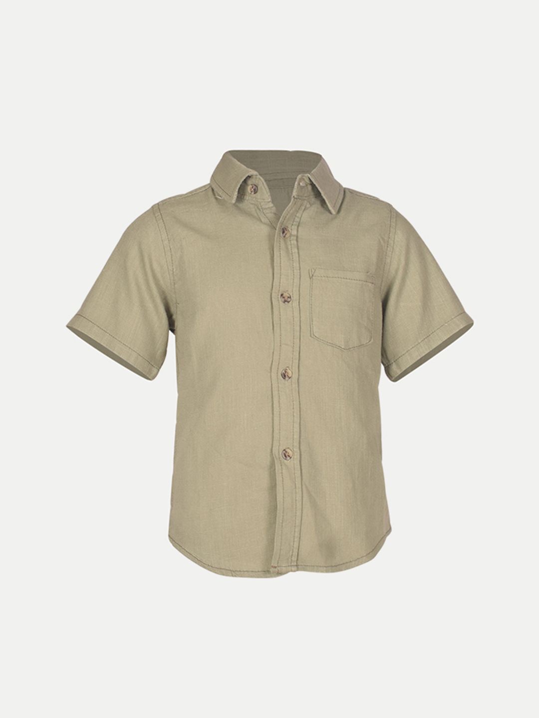

BAESD Boys Standard Solid Casual Shirt, Green