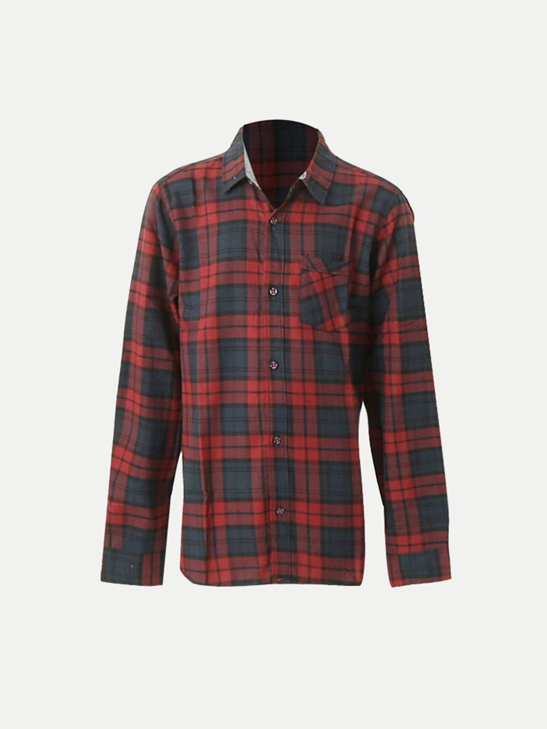 

BAESD Boys Standard Tartan Checked Casual Shirt, Red