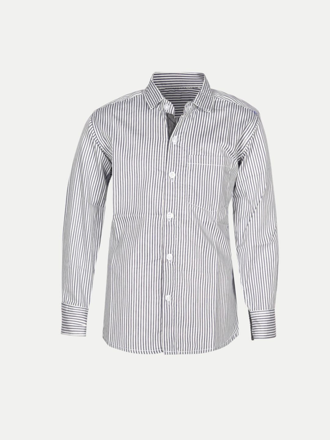 

BAESD Boys Standard Striped Casual Shirt, Grey