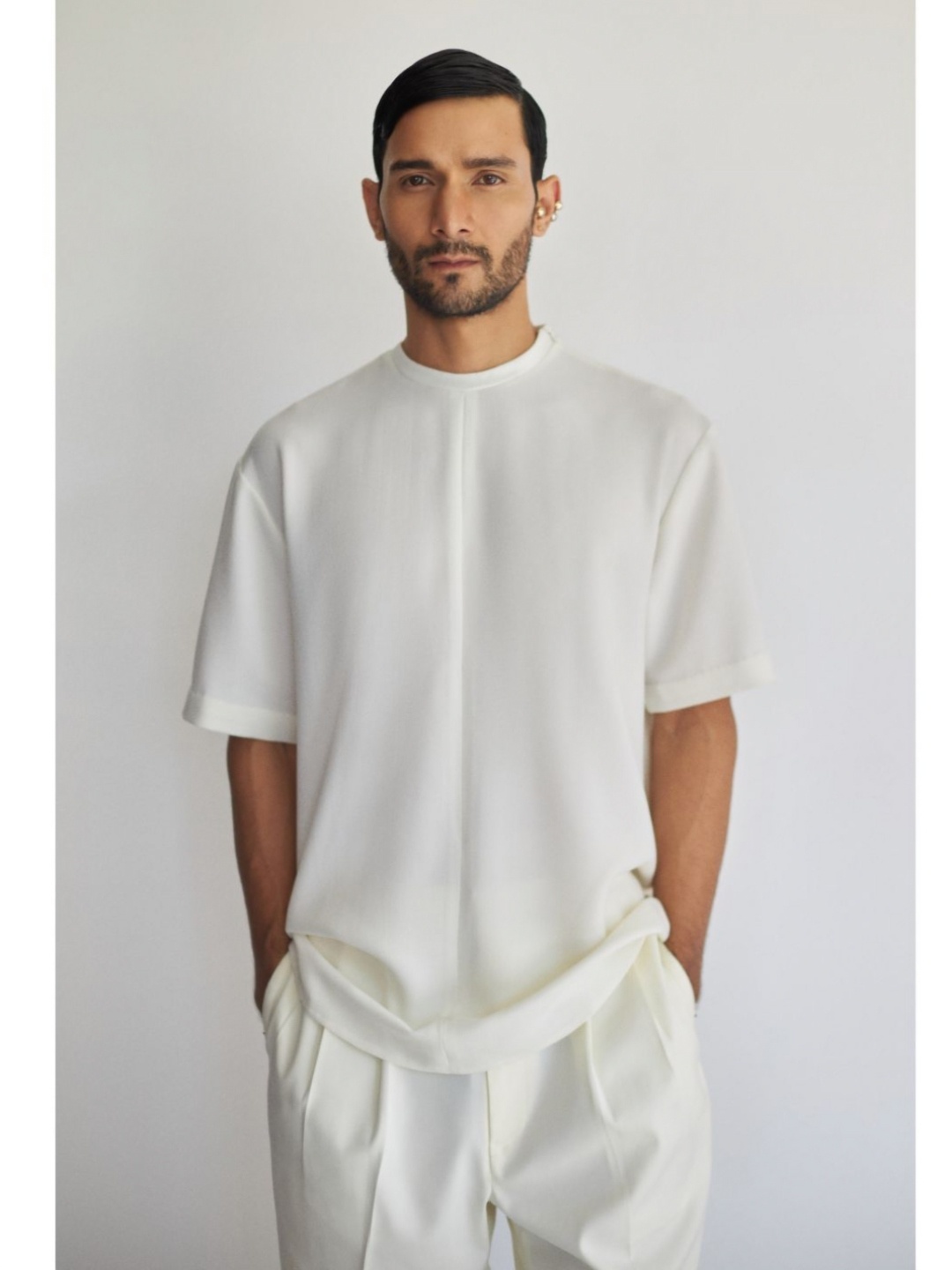 

ROSANI Unisex Round Neck T-shirt, White