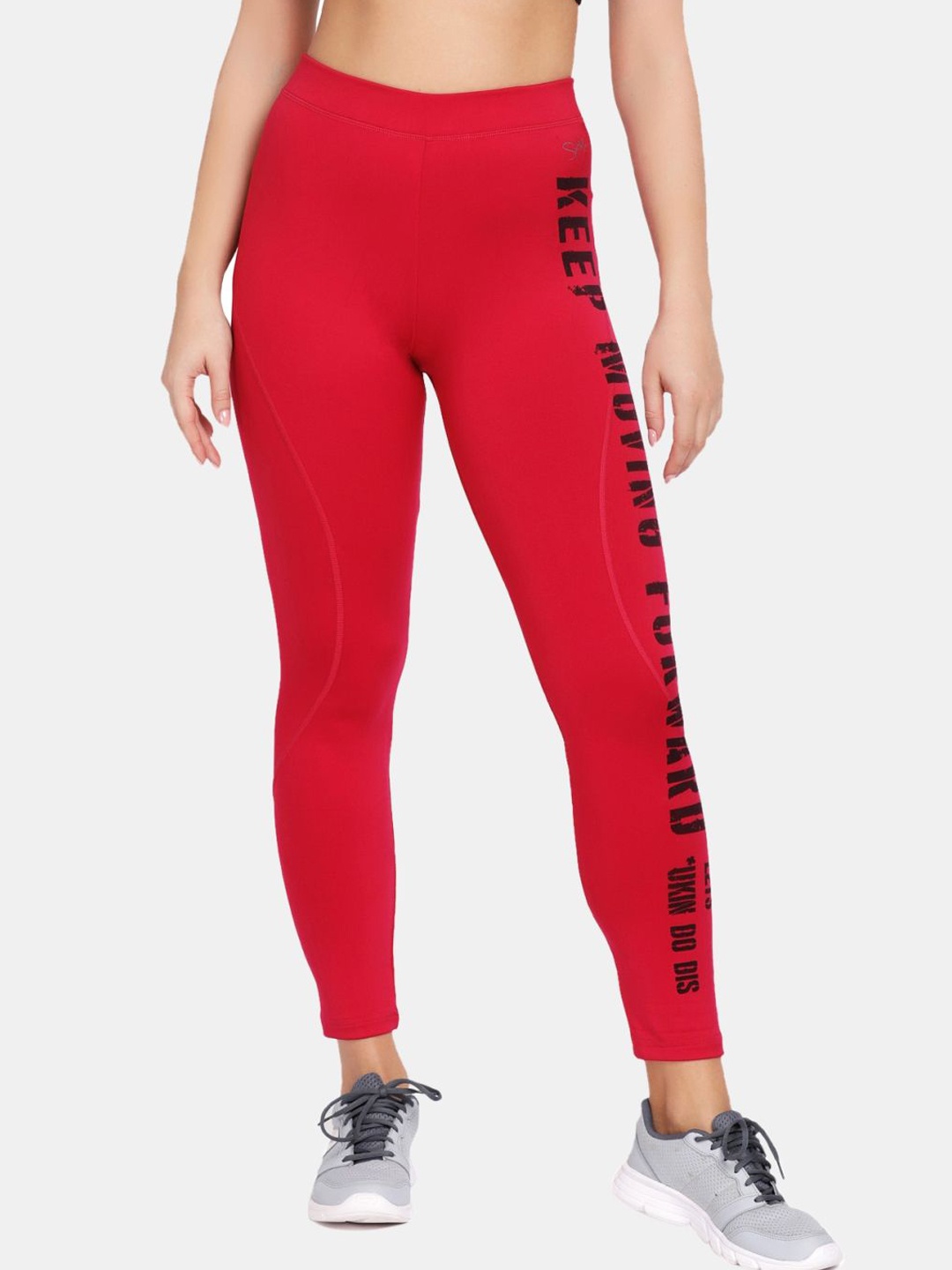 

Lovable Sport Printed Slim-Fit Ankle-Length Sports Tights, Magenta