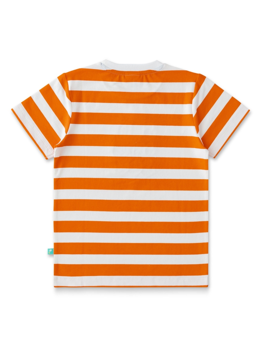 

JusCubs Boys Striped Applique Round Neck T-shirt, Orange